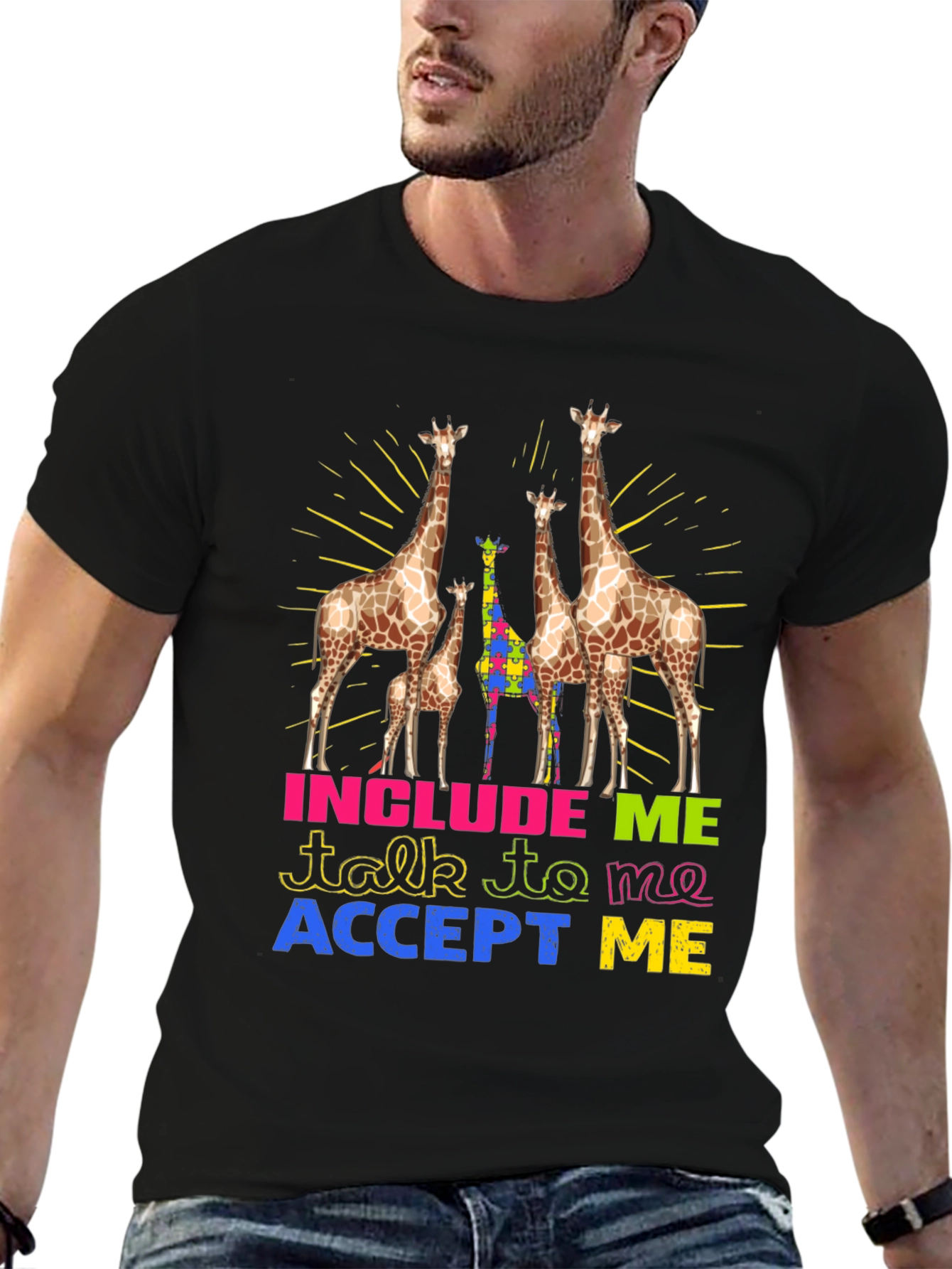Autism Awareness Giraffe T-Shirt