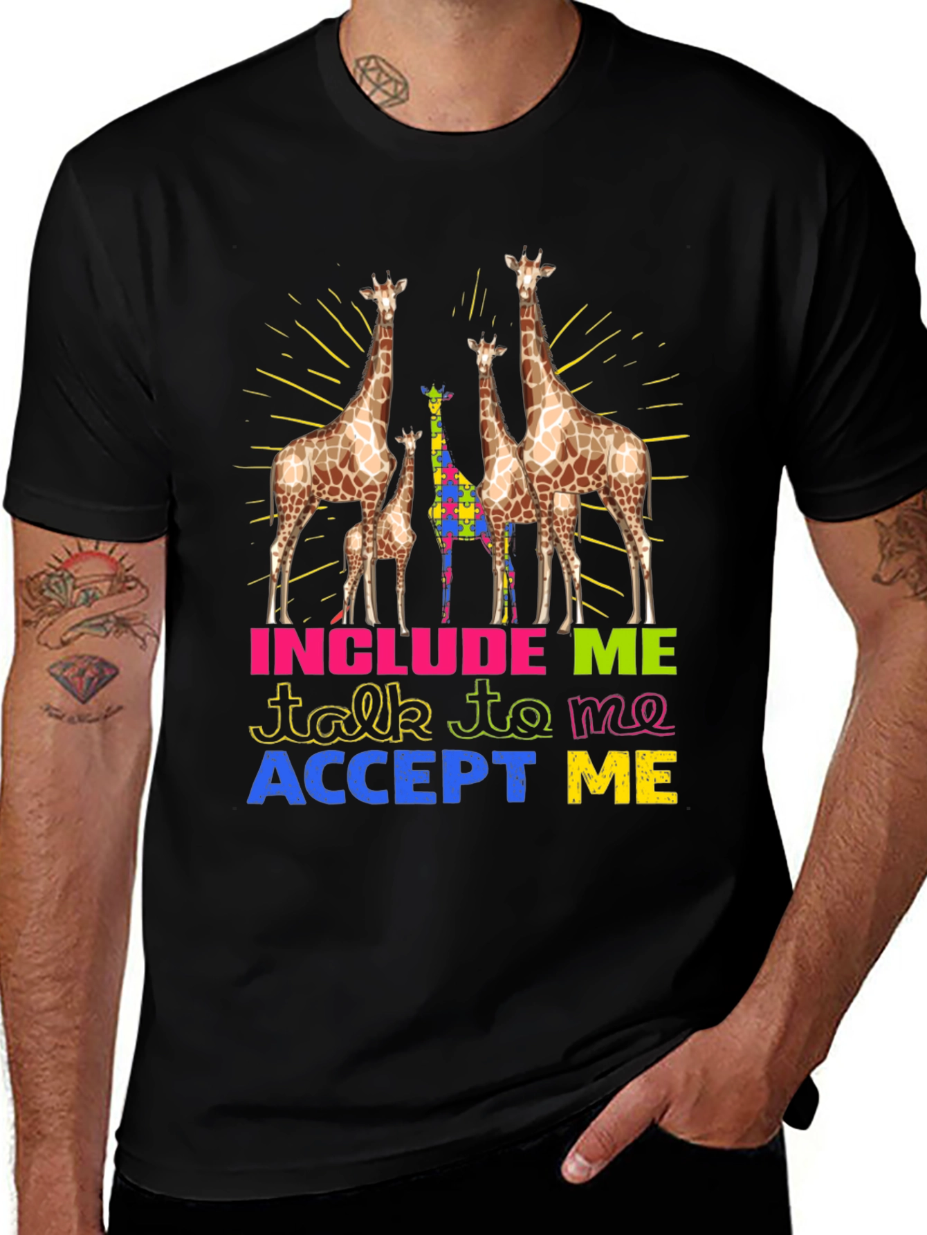 Autism Awareness Giraffe T-Shirt