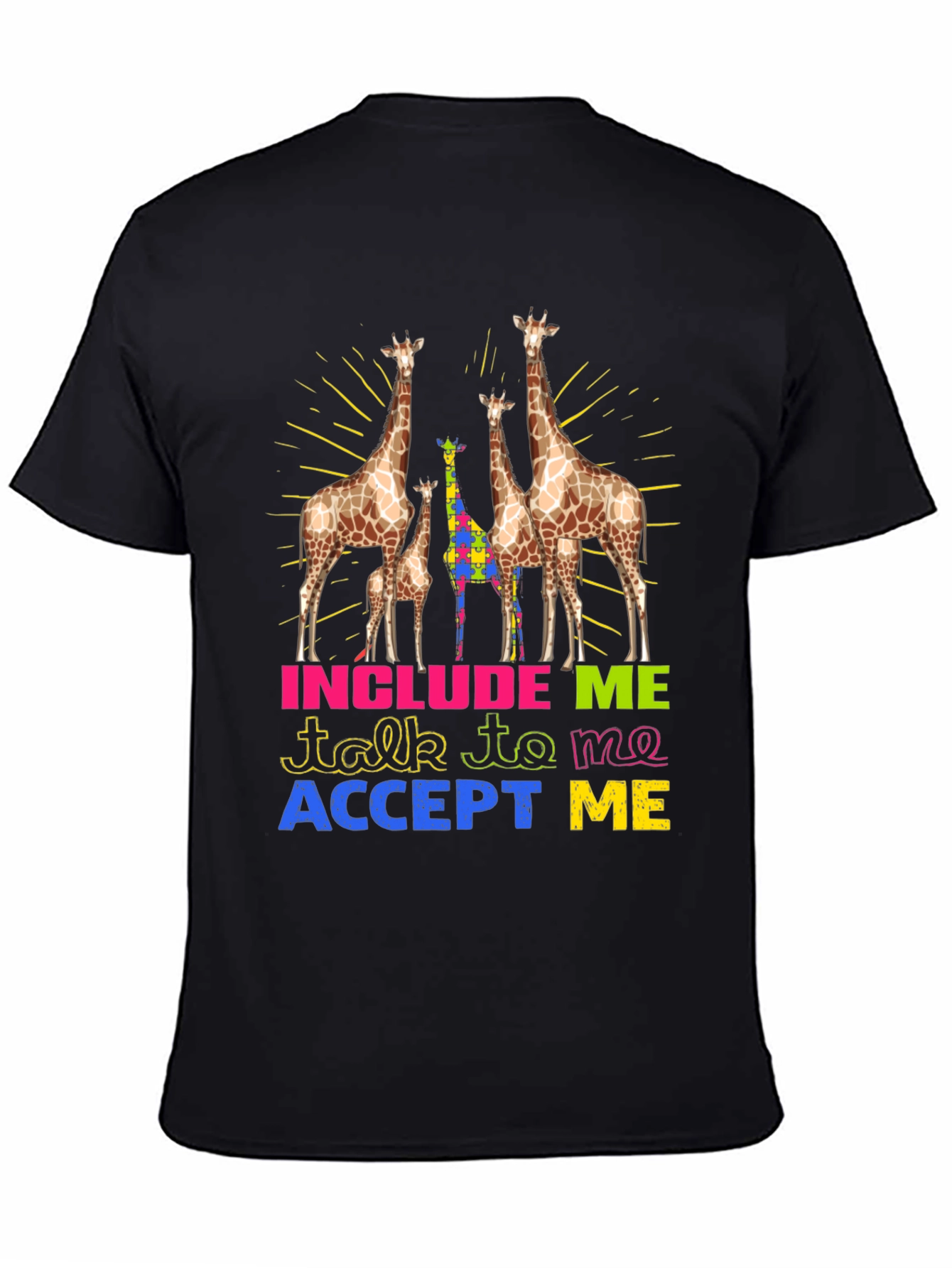 Autism Awareness Giraffe T-Shirt