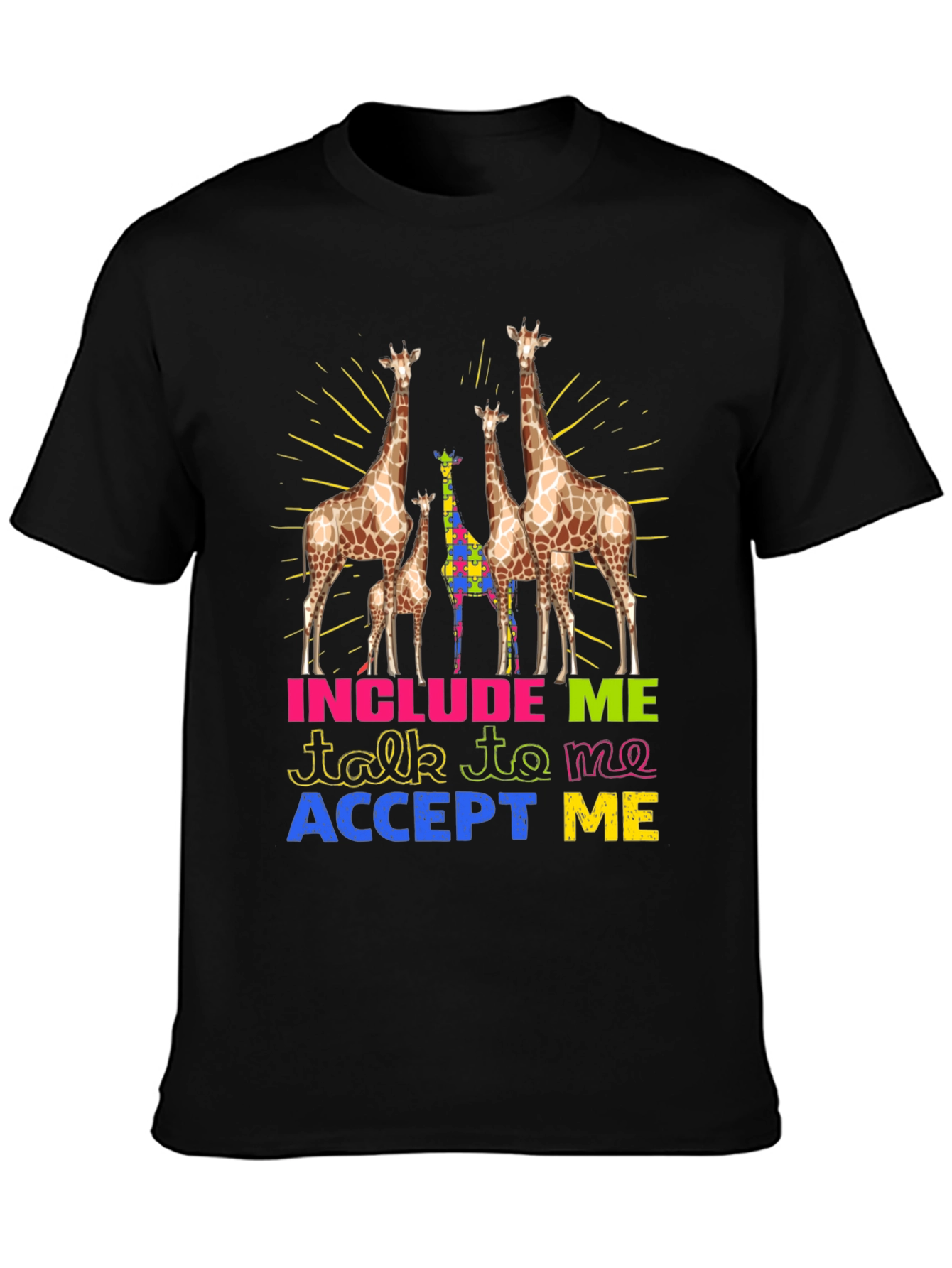 Autism Awareness Giraffe T-Shirt