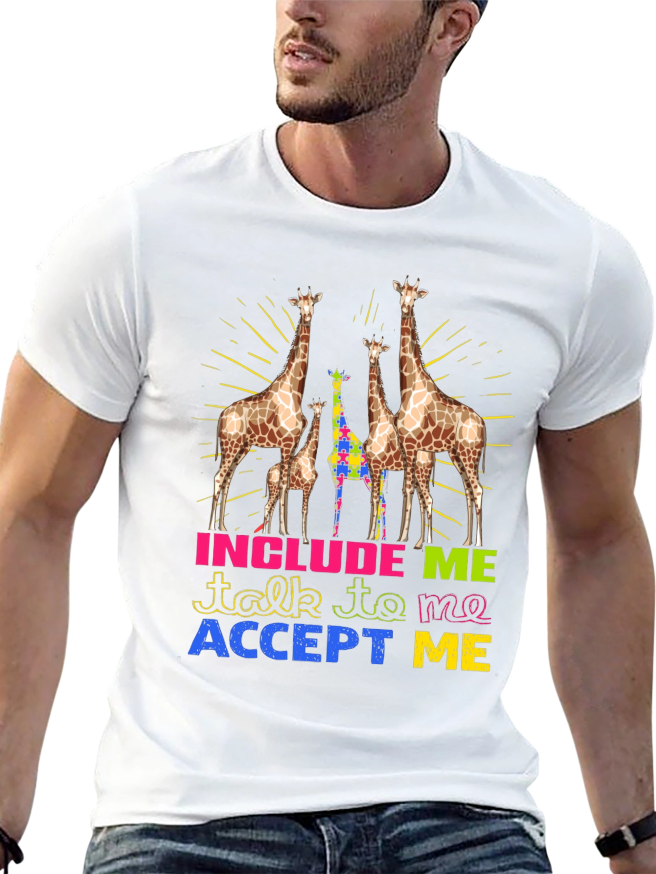 Autism Awareness Giraffe T-Shirt
