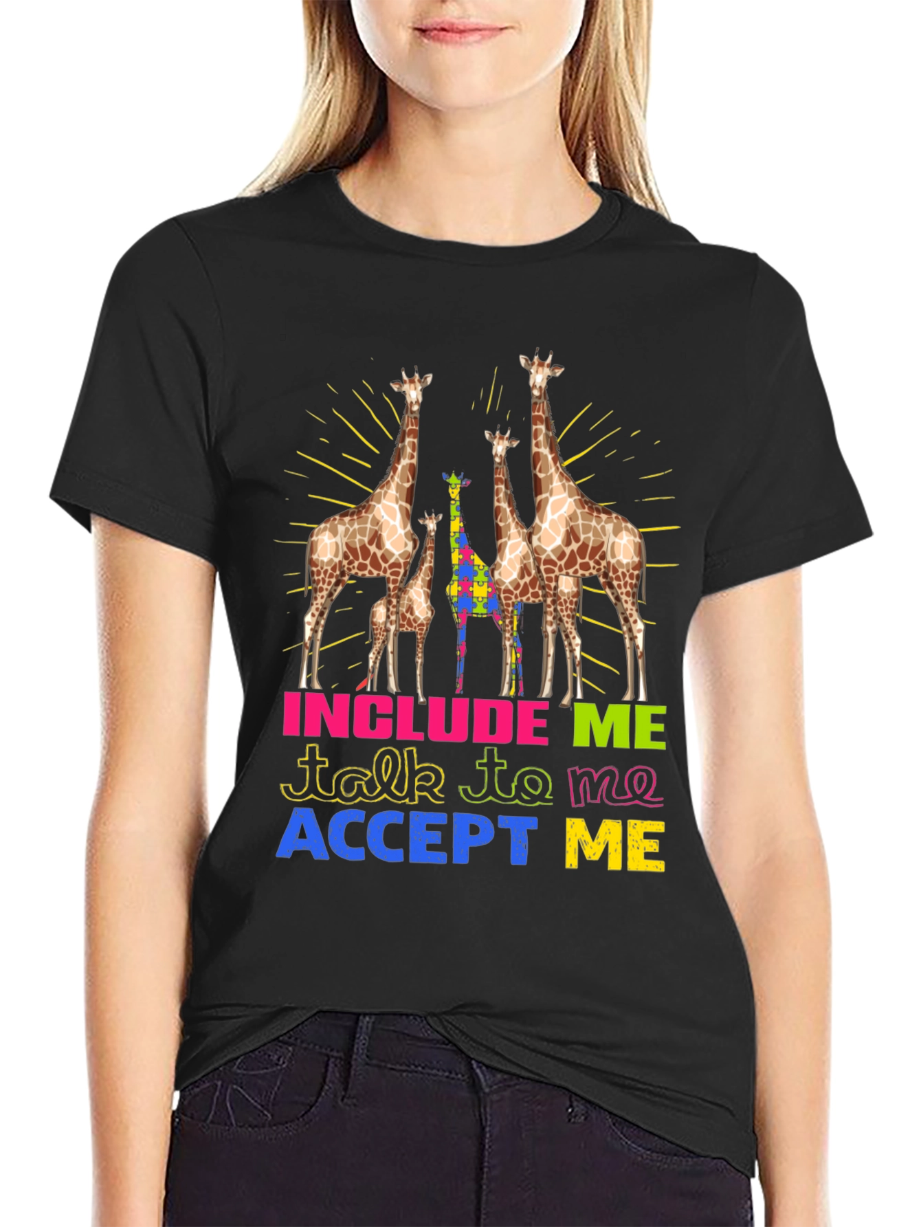 Autism Awareness Giraffe T-Shirt