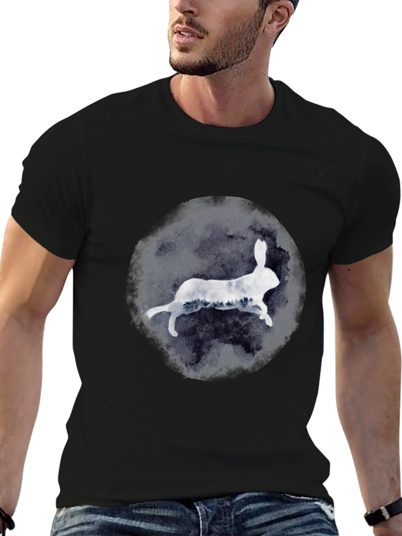 Rabbit Silhouette Graphic Tee
