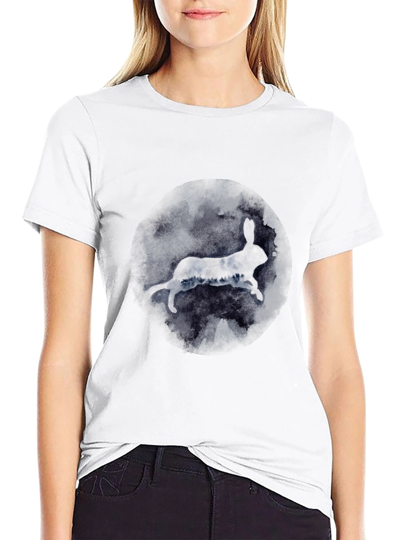 Rabbit Silhouette Graphic Tee