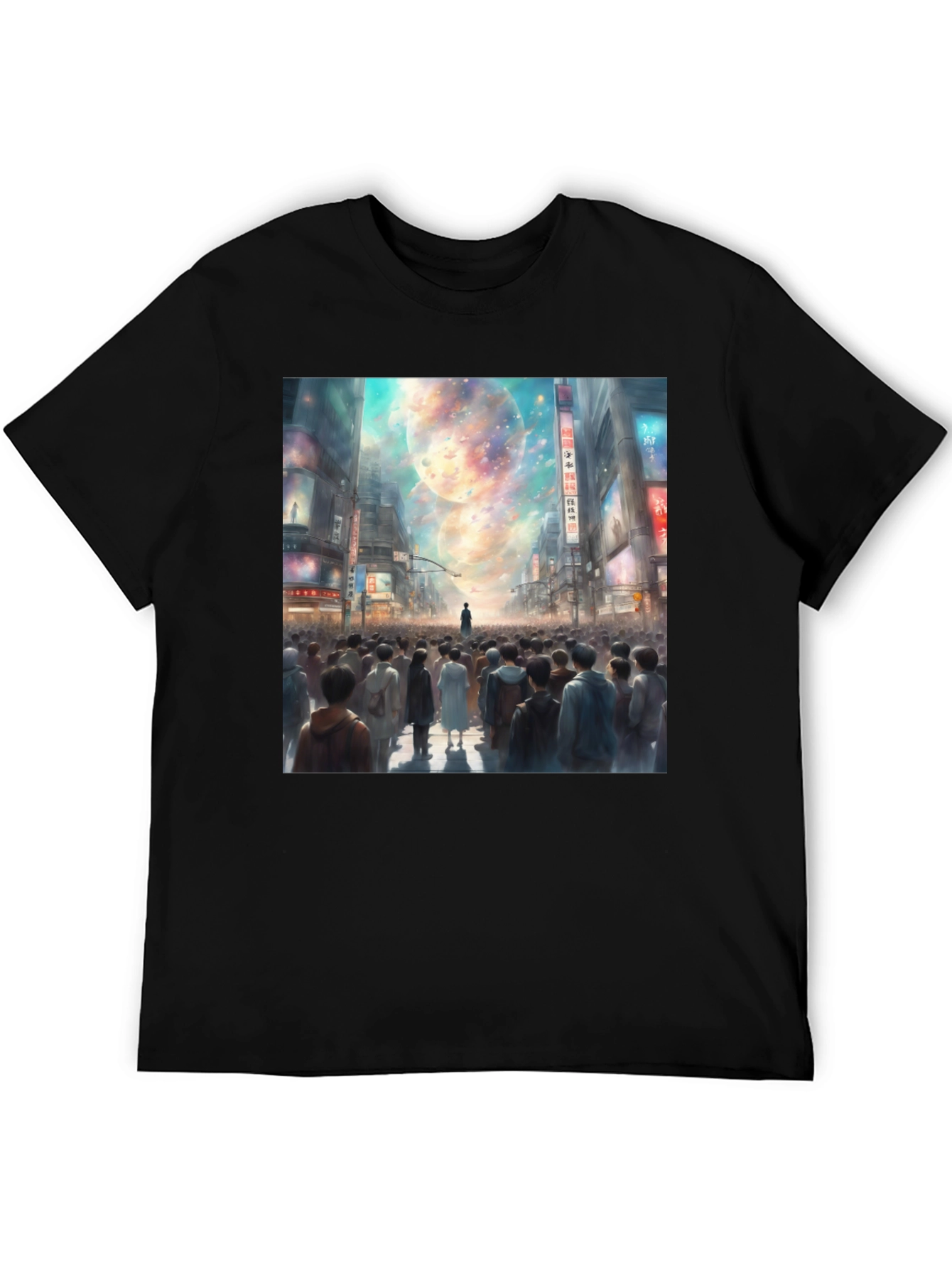 Celestial Cityscape Graphic Tee