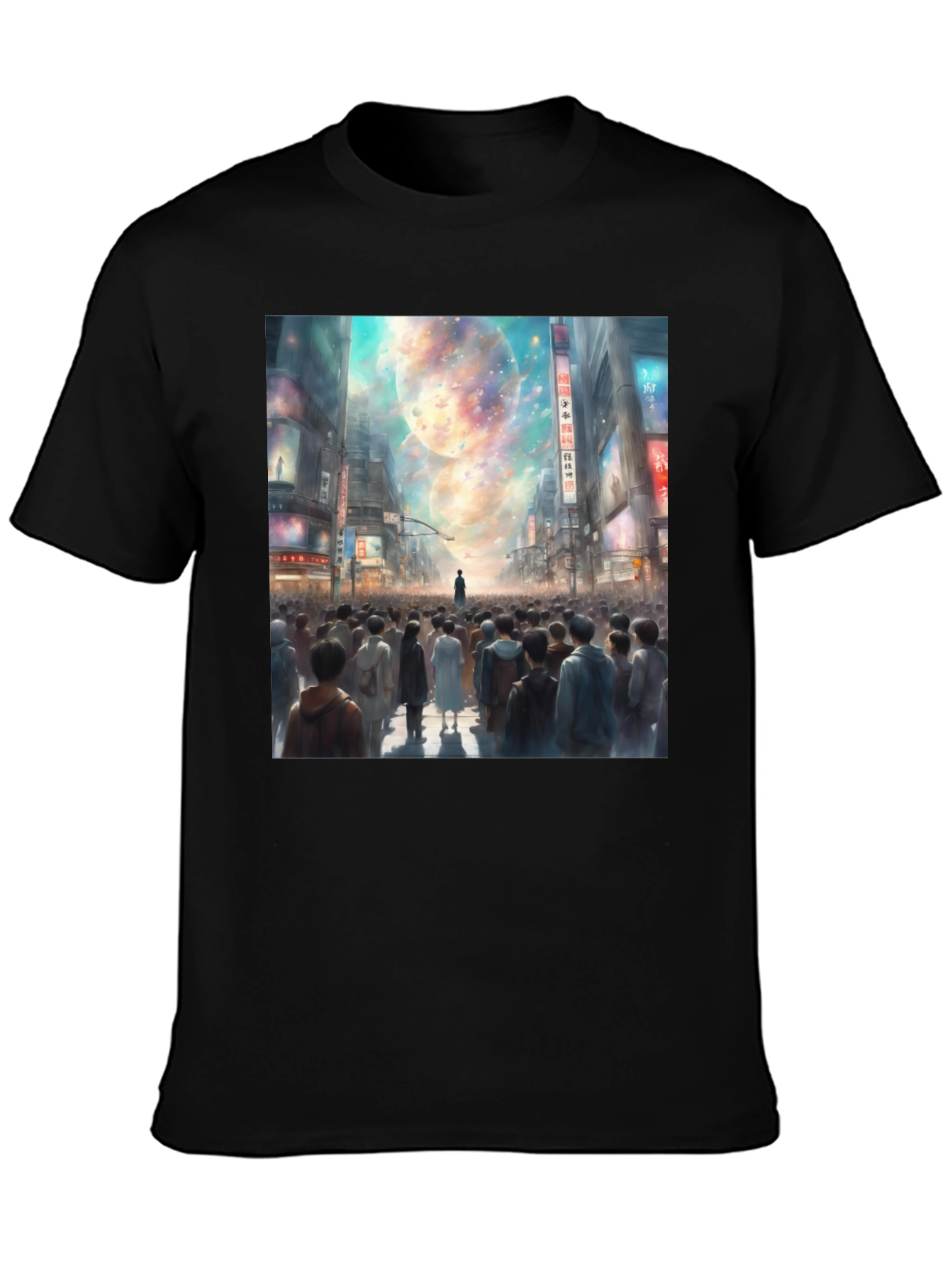 Celestial Cityscape Graphic Tee