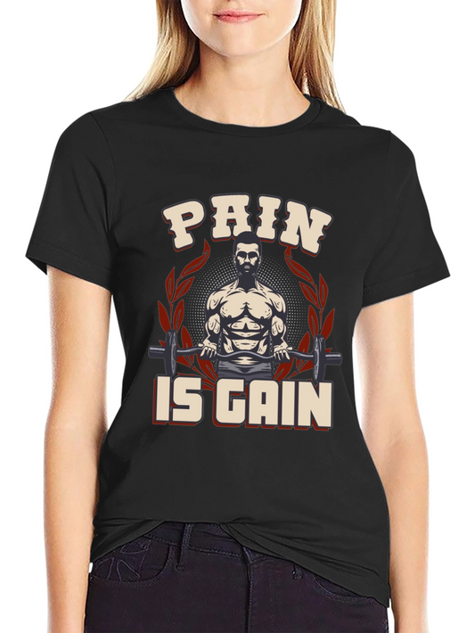 Pain is Gain Gym T-Shirt - Fitness Apparel