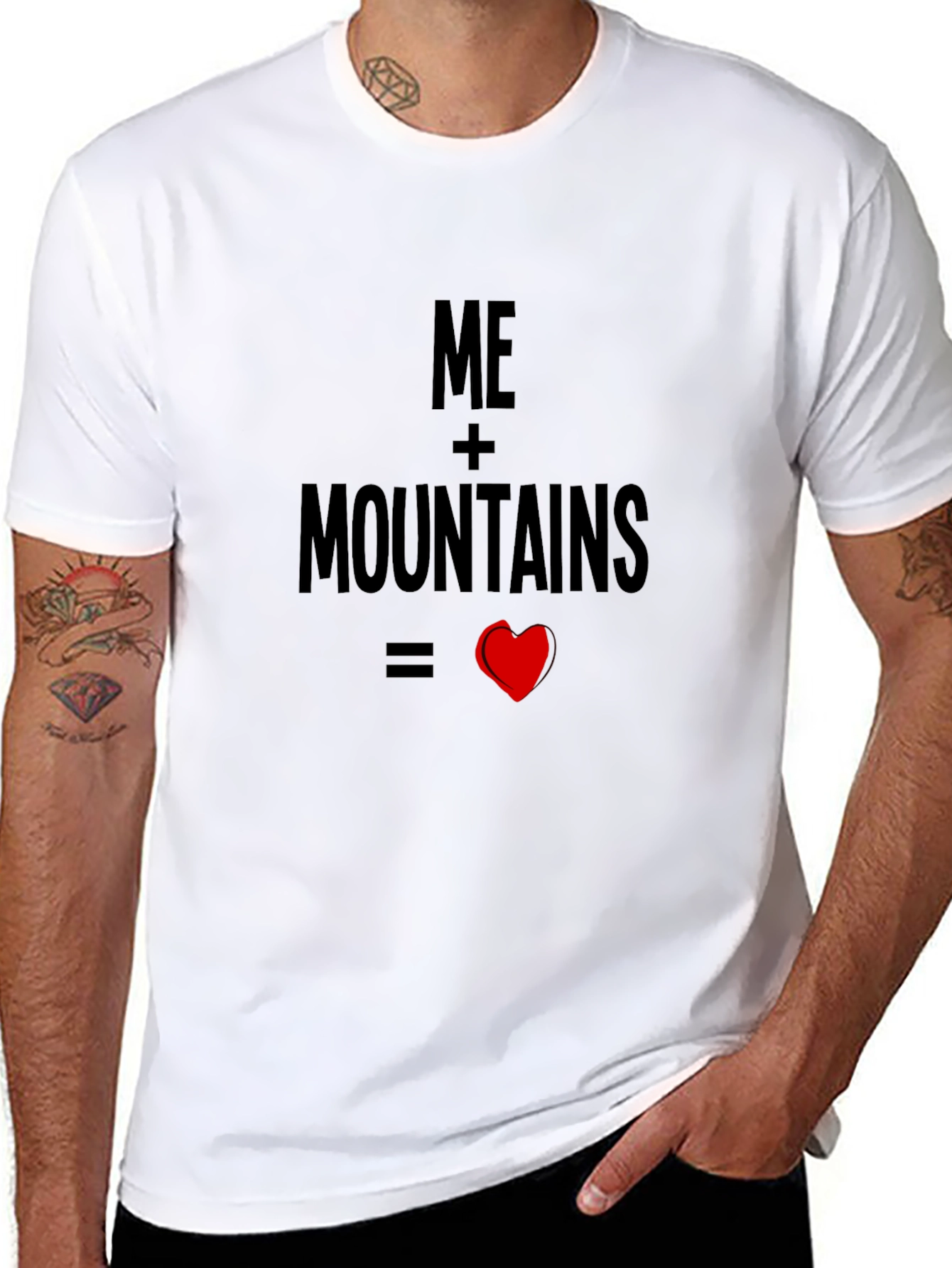 Me + Mountains Heart Graphic Tee