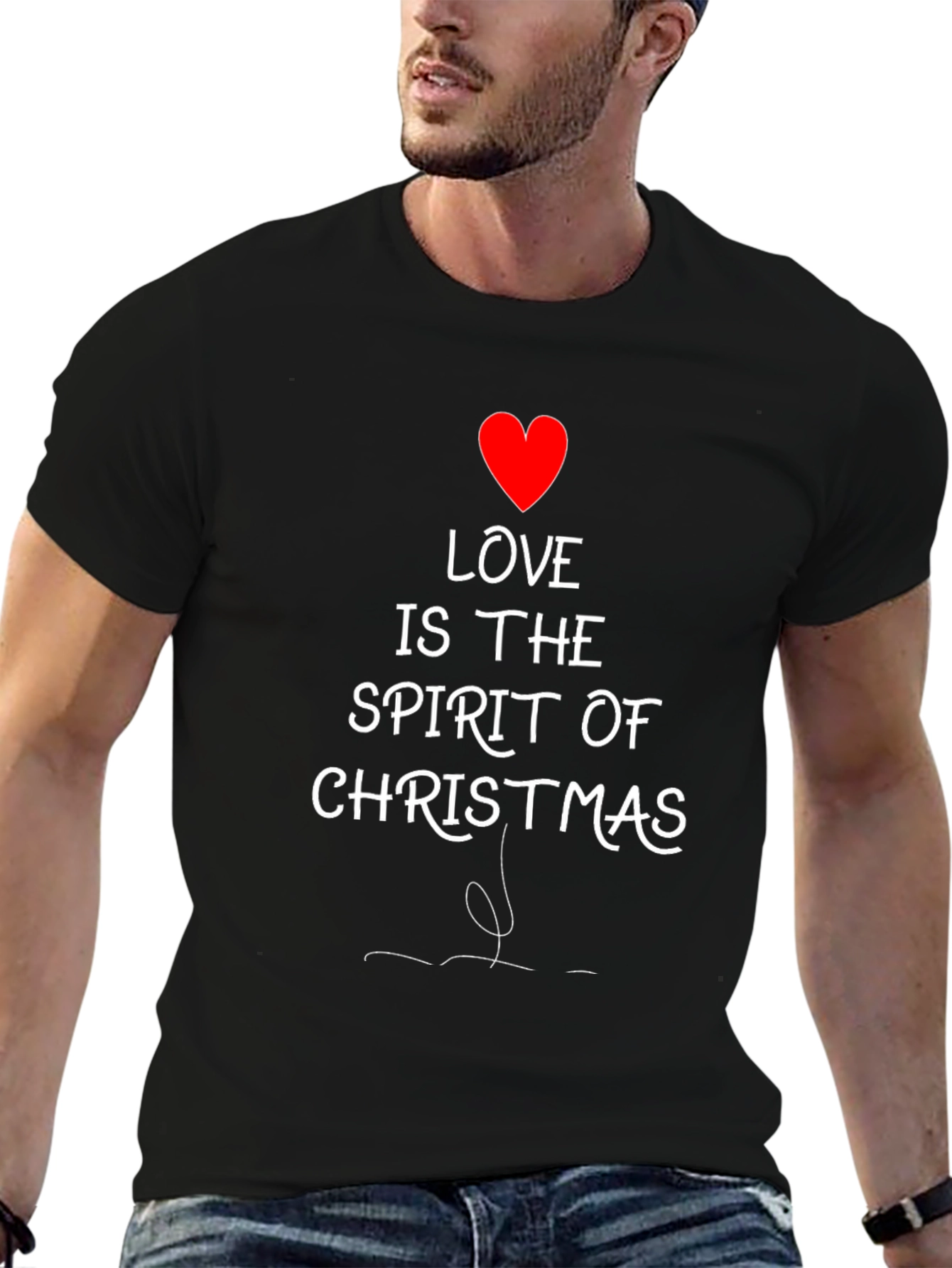 Love is the Spirit of Christmas Graphic T-Shirt