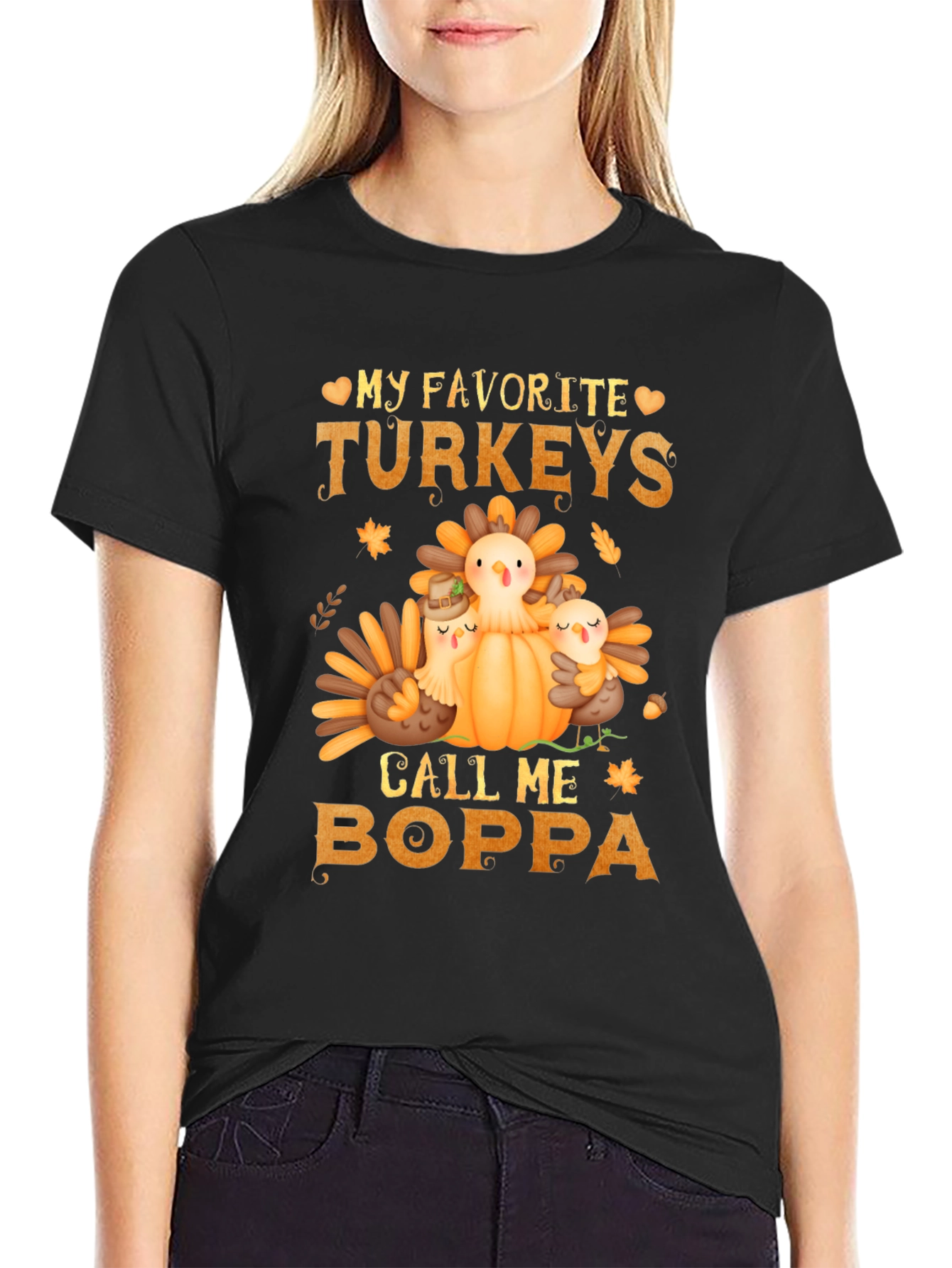 Thanksgiving Boppa T-Shirt: My Favorite Turkeys