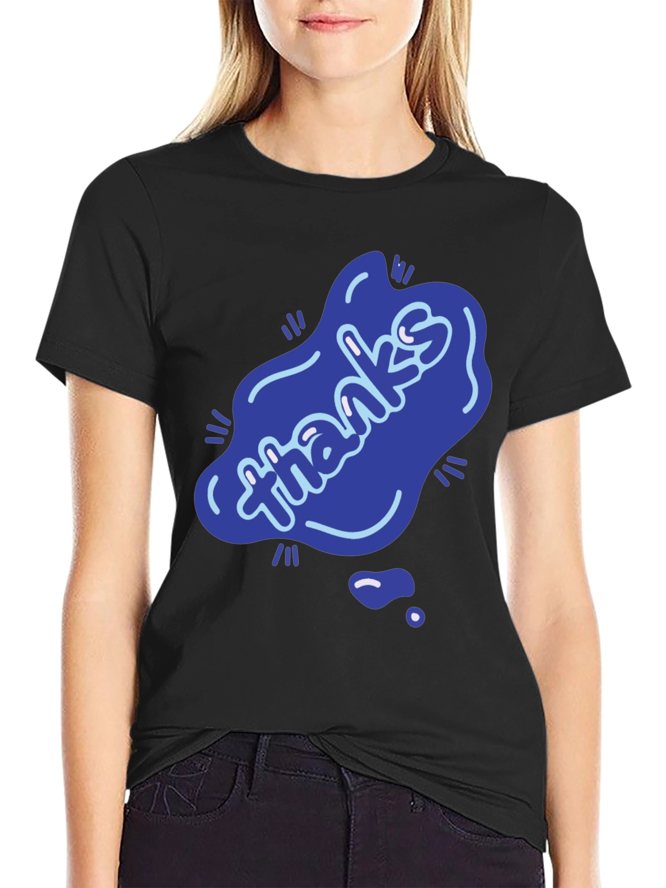 Thanks T-Shirt - Casual Graphic Tee