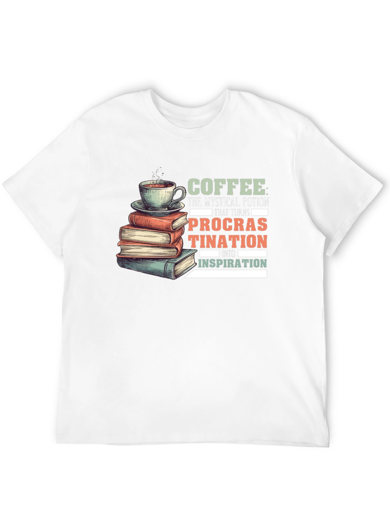 Coffee Procrastination Inspiration T-Shirt