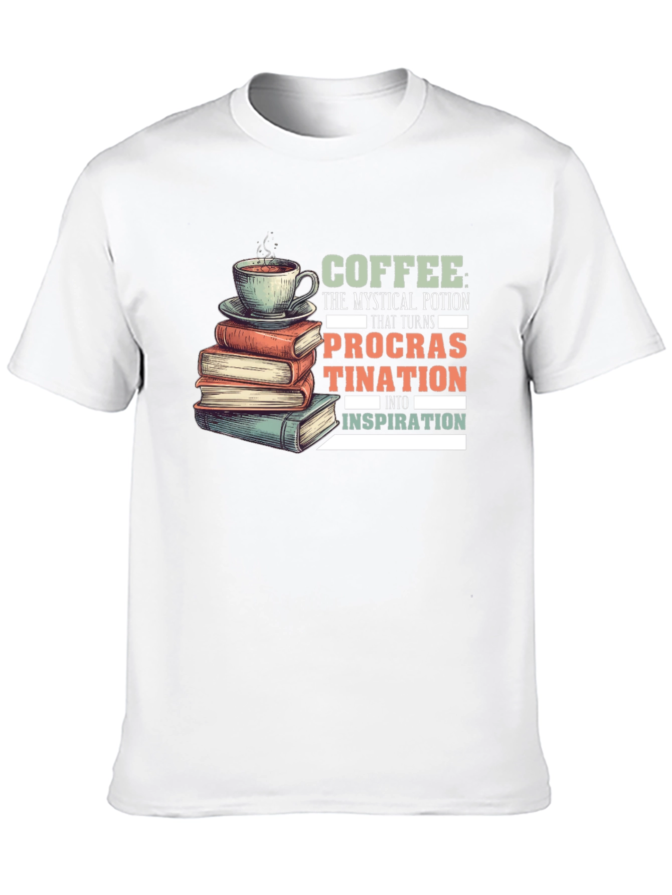 Coffee Procrastination Inspiration T-Shirt