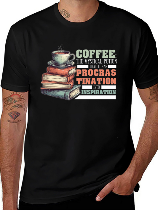 Coffee Procrastination Inspiration T-Shirt