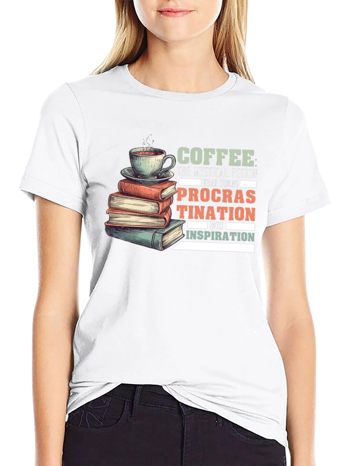 Coffee Procrastination Inspiration T-Shirt
