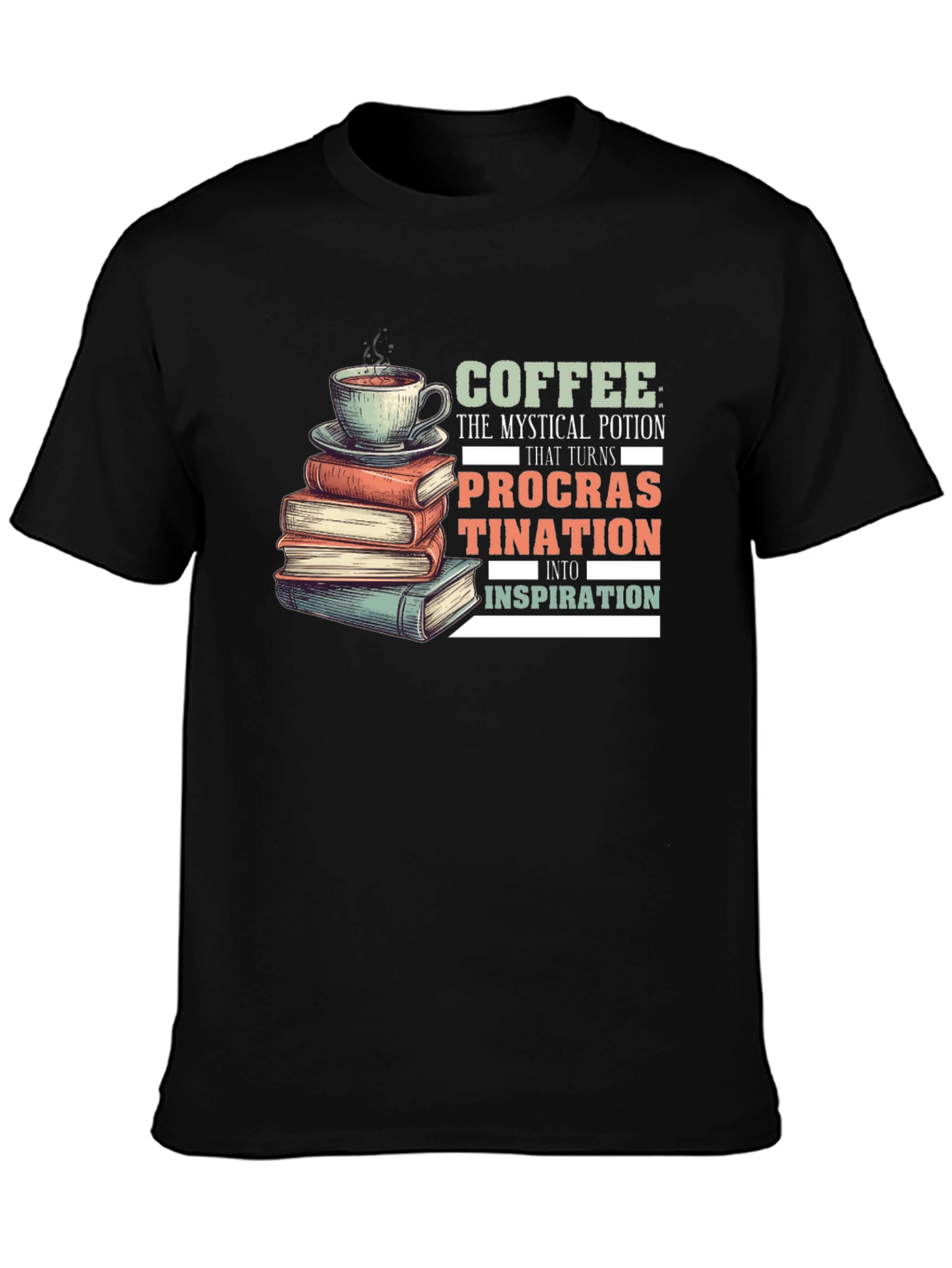 Coffee Procrastination Inspiration T-Shirt
