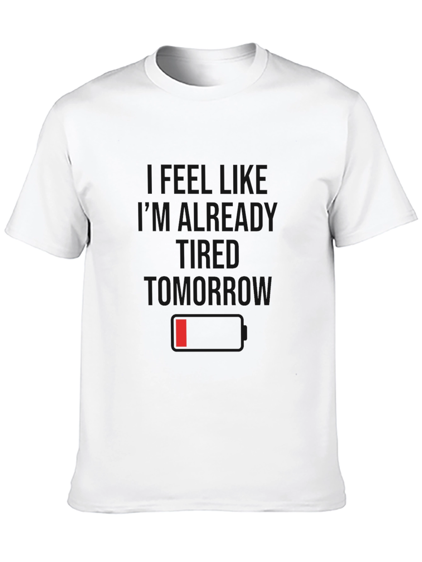 I Feel Like Im Already Tomorrow Black T-Shirt