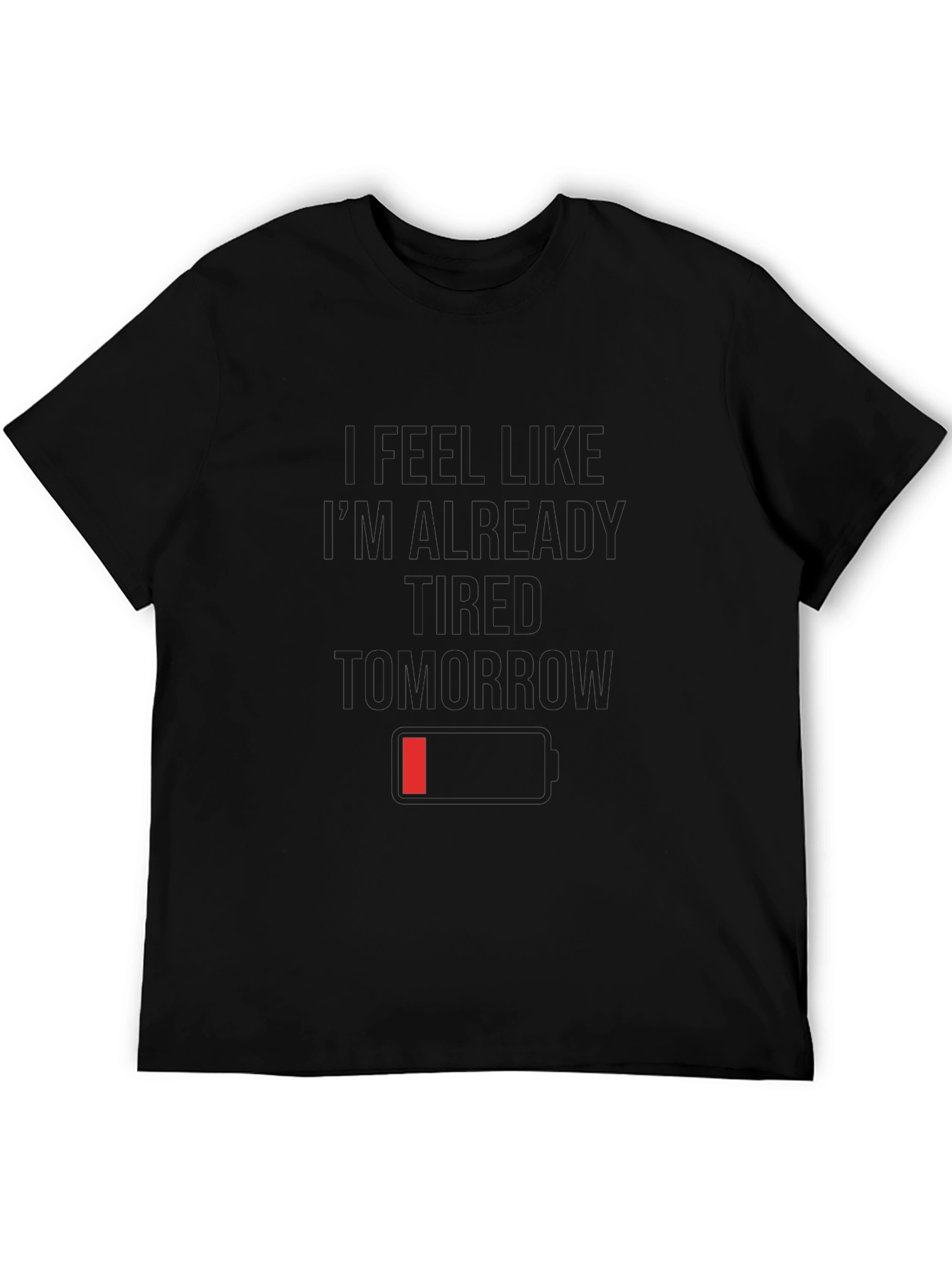 I Feel Like Im Already Tomorrow Black T-Shirt