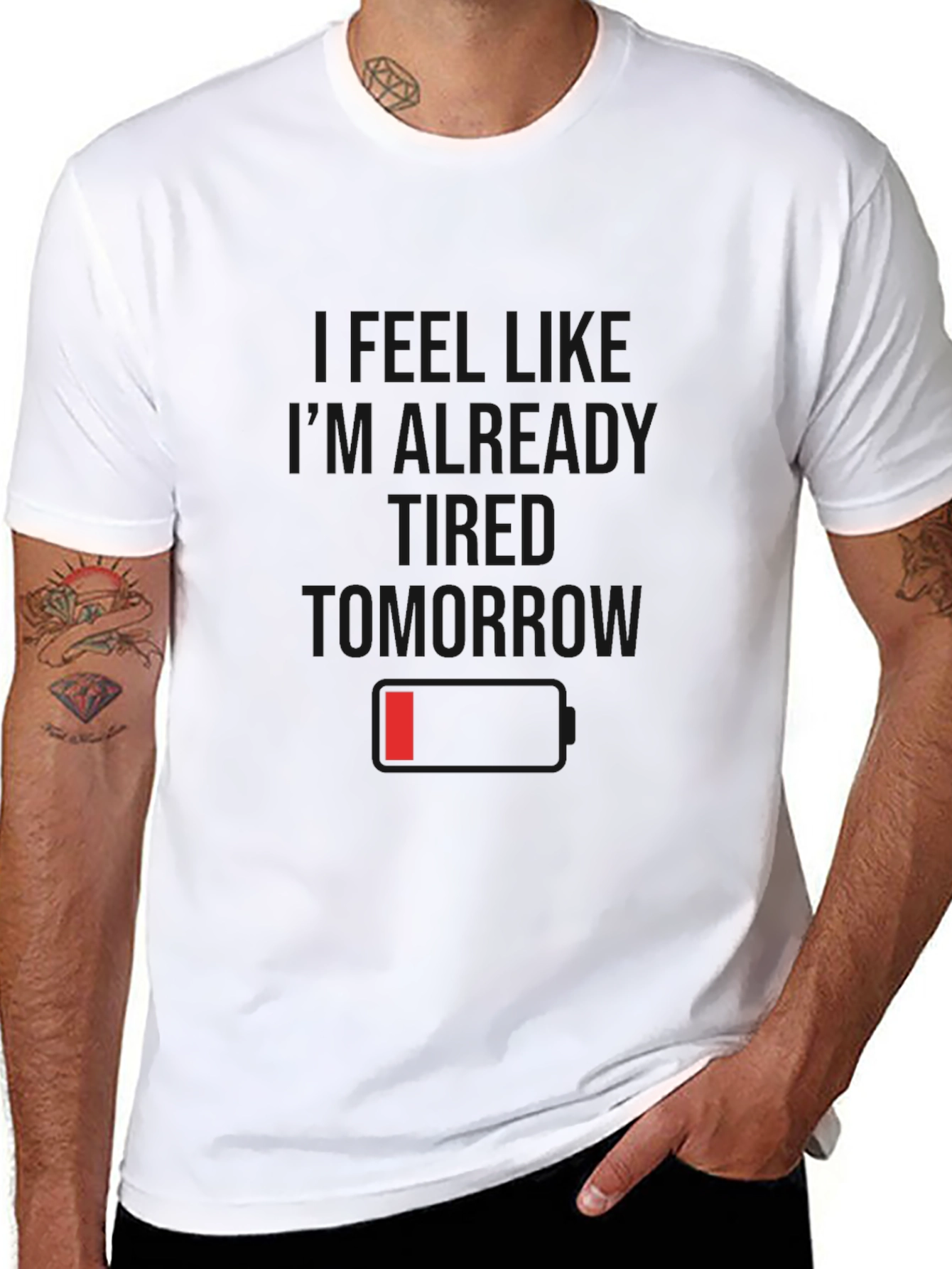 I Feel Like Im Already Tomorrow Black T-Shirt