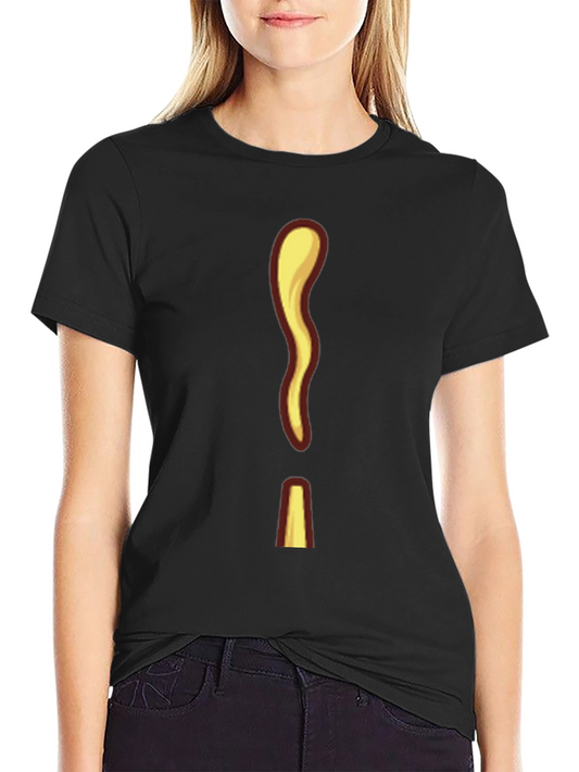Unique Cartoon Exclamation Mark Graphic Tee
