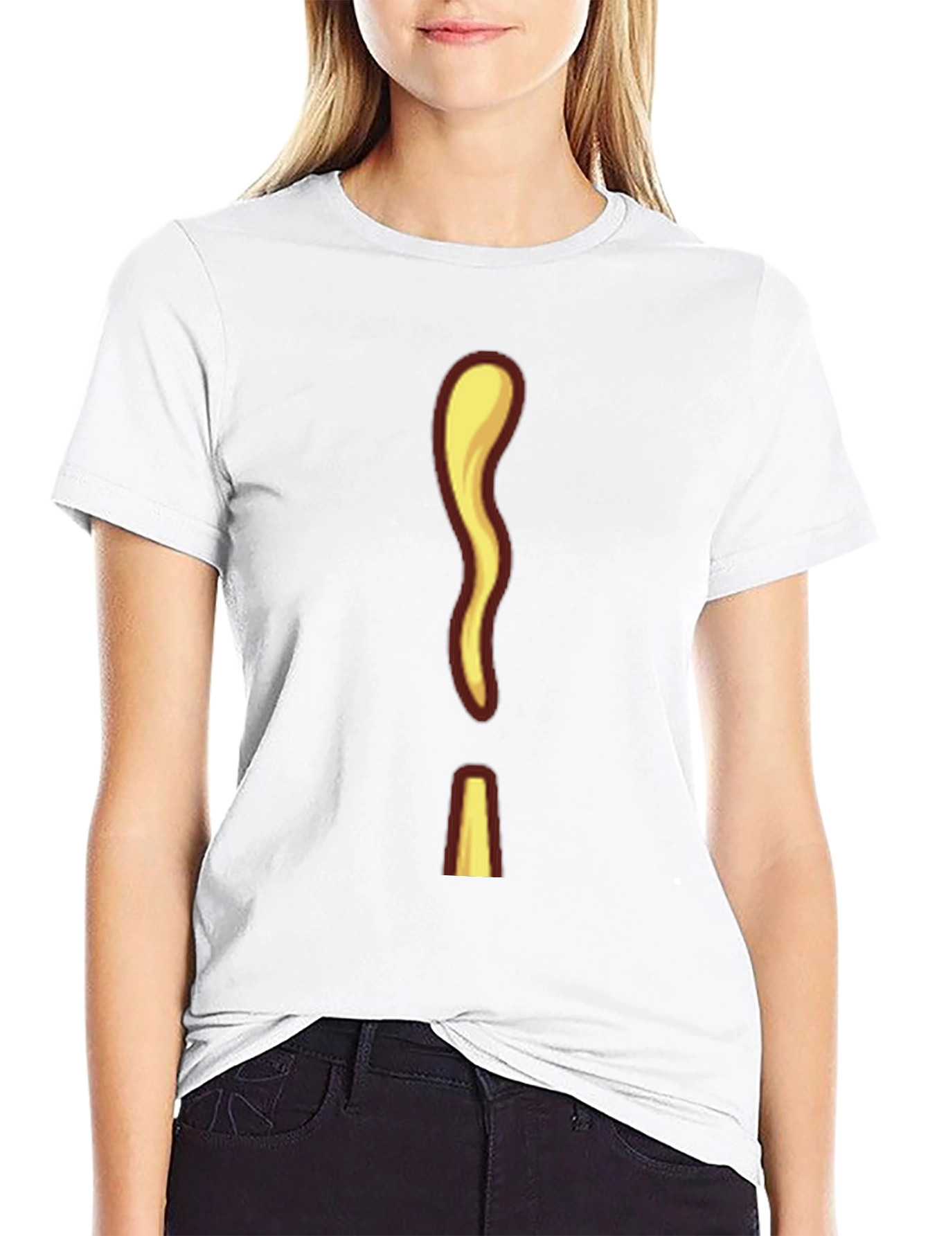 Unique Cartoon Exclamation Mark Graphic Tee