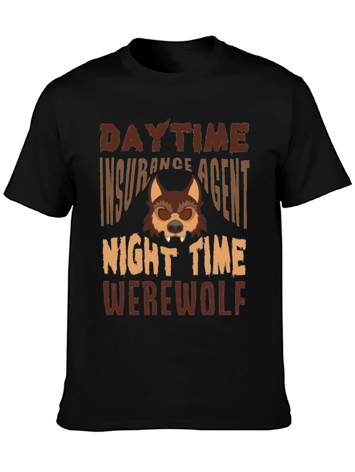 Daytime Insurance Agent Nighttime Werewolf Graphic Tee