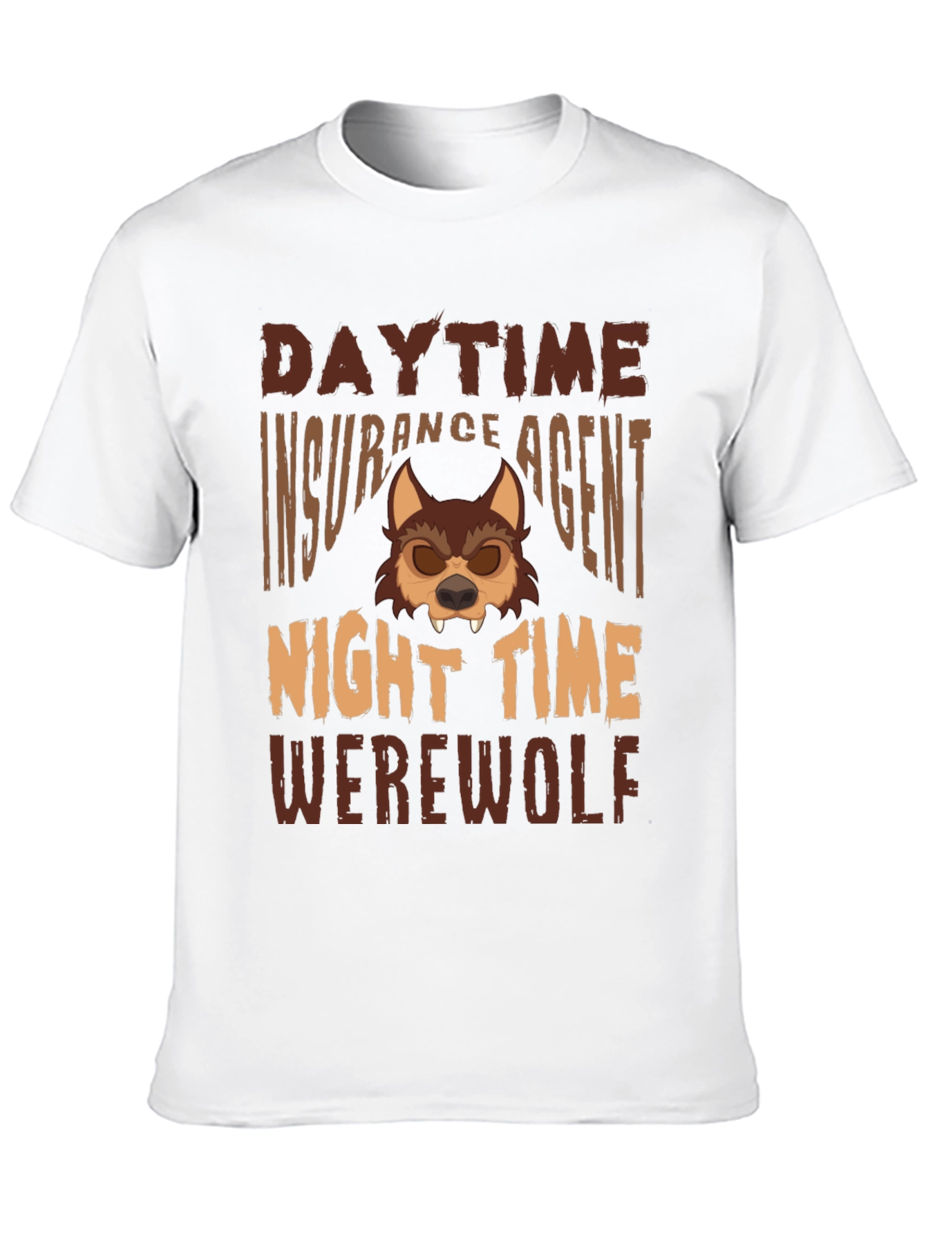 Daytime Insurance Agent Nighttime Werewolf Graphic Tee