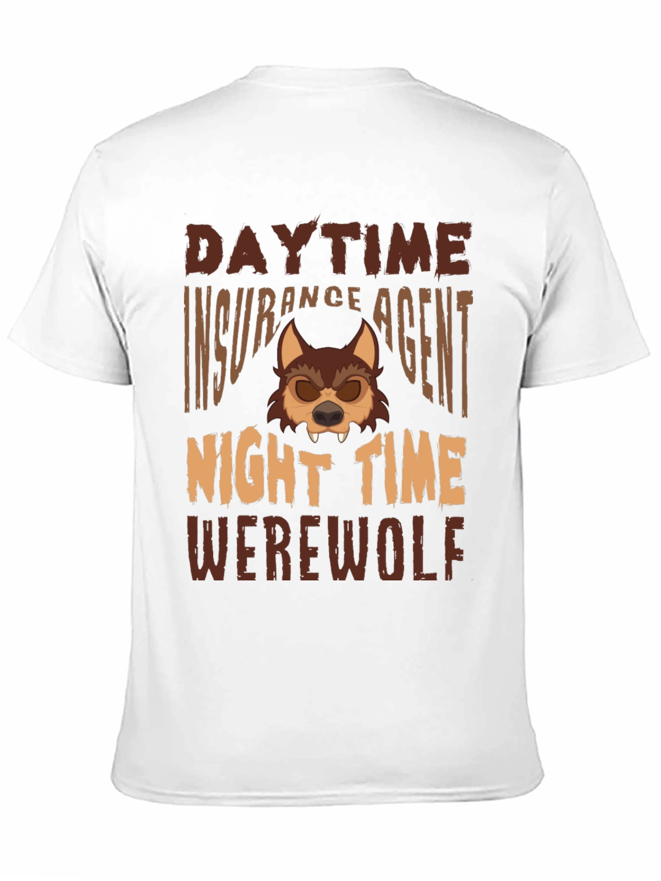 Daytime Insurance Agent Nighttime Werewolf Graphic Tee