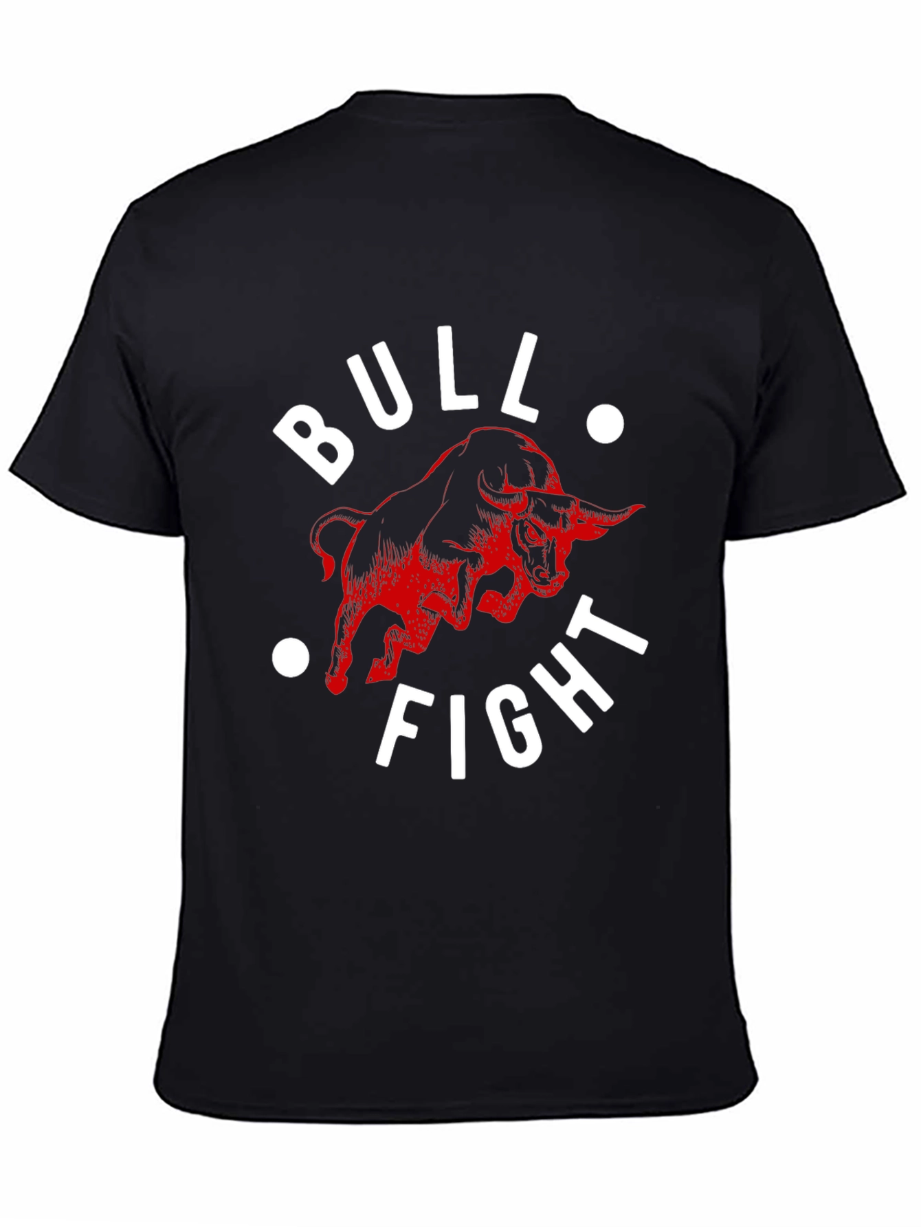Bull Fight Graphic Tee - Mens Black T-Shirt