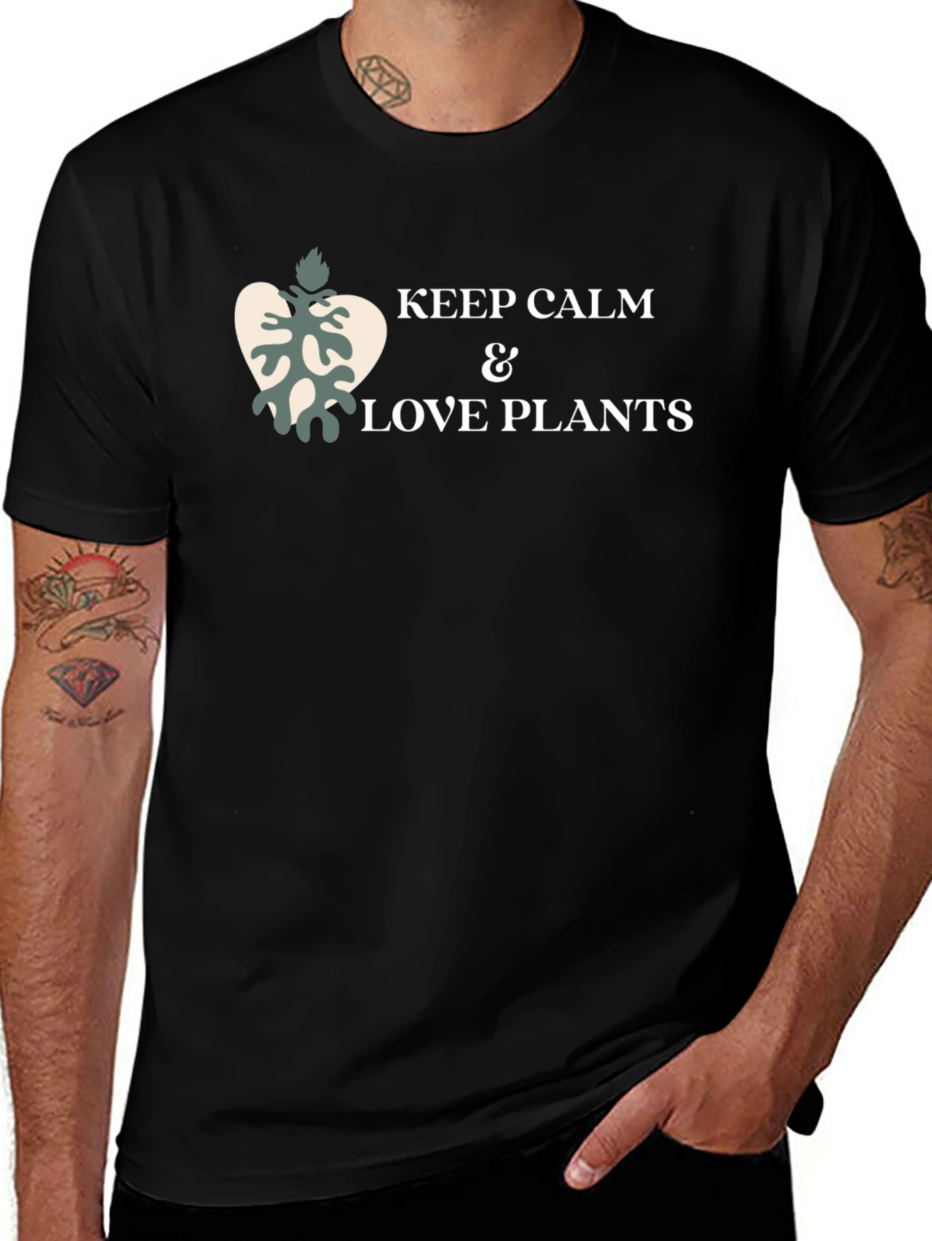 Keep Calm & Love Plants Graphic Tee