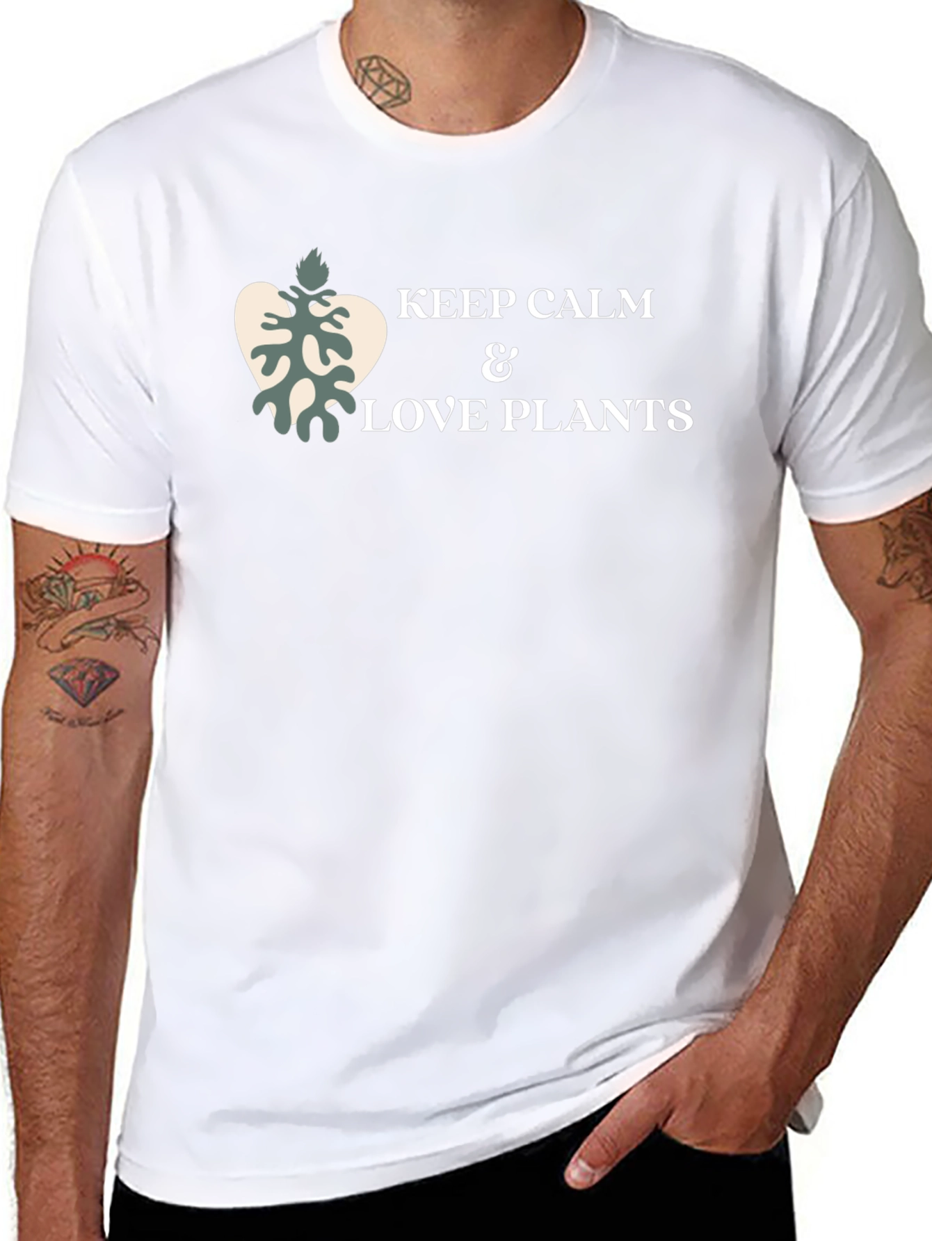 Keep Calm & Love Plants Graphic Tee
