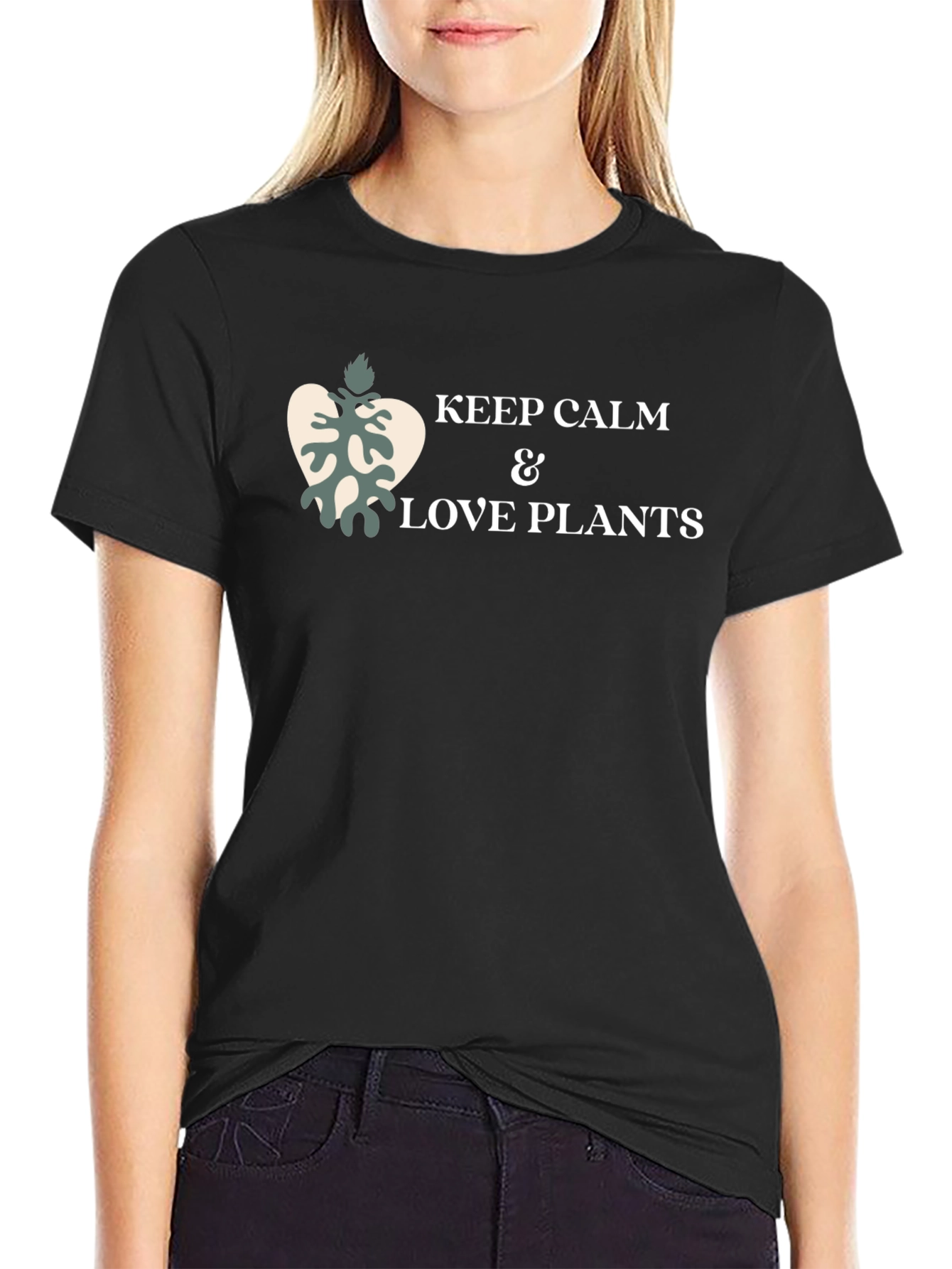 Keep Calm & Love Plants Graphic Tee