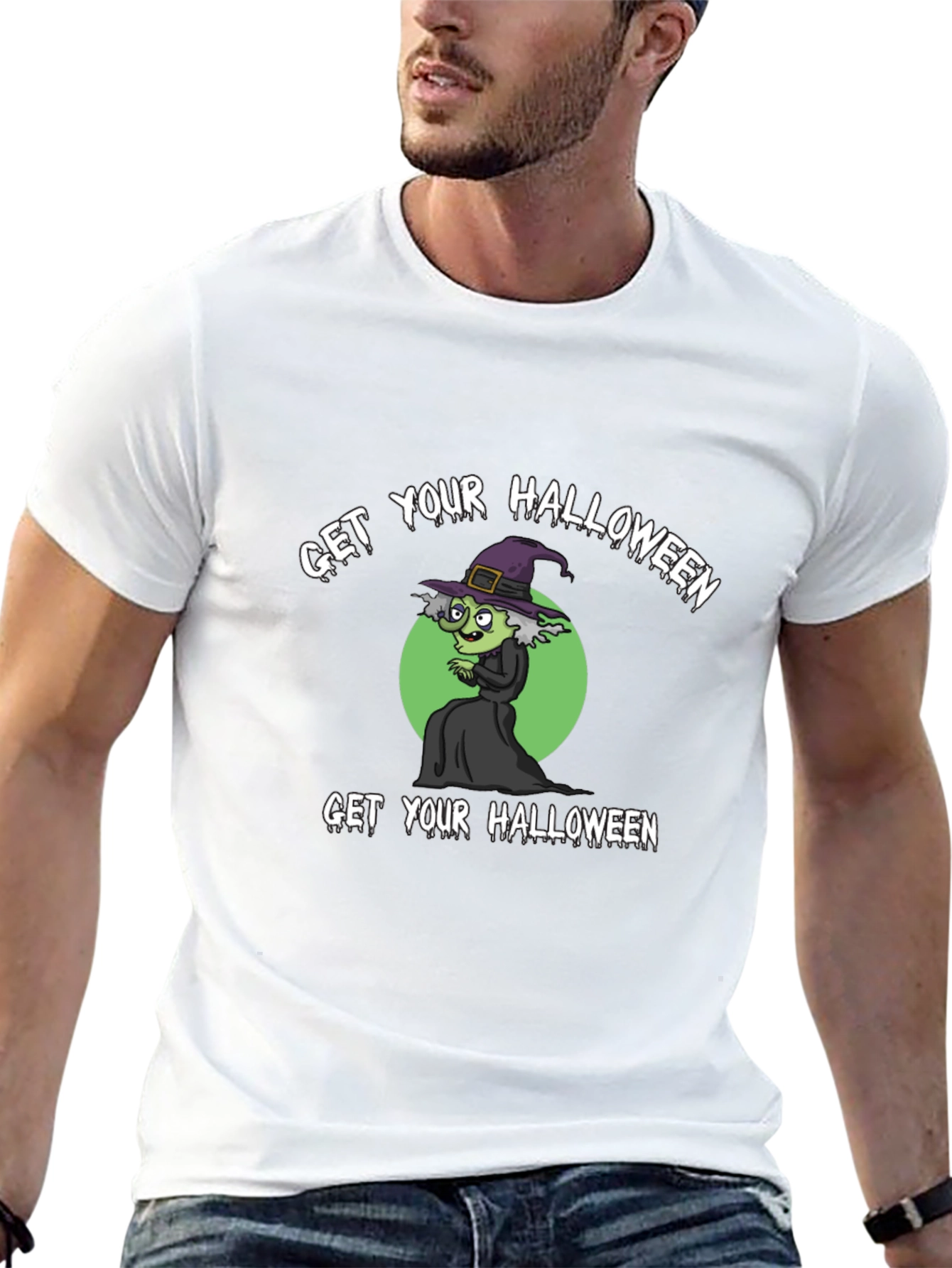 Get Your Halloween On! Witch Graphic Tee