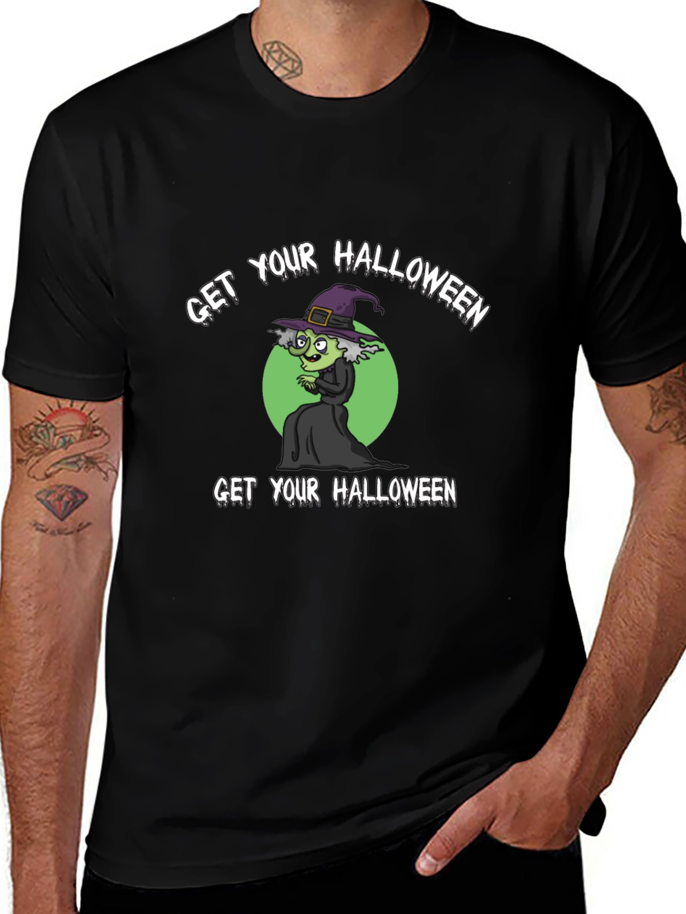 Get Your Halloween On! Witch Graphic Tee