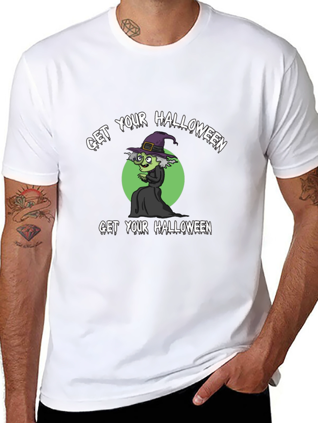 Get Your Halloween On! Witch Graphic Tee