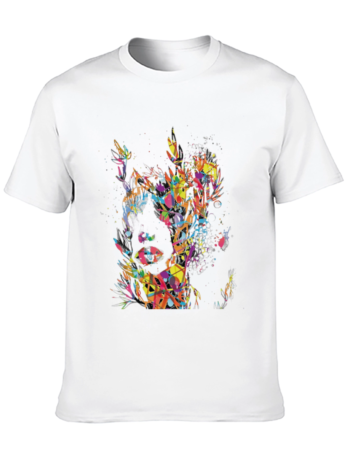 Abstract Art Mens Black T-Shirt