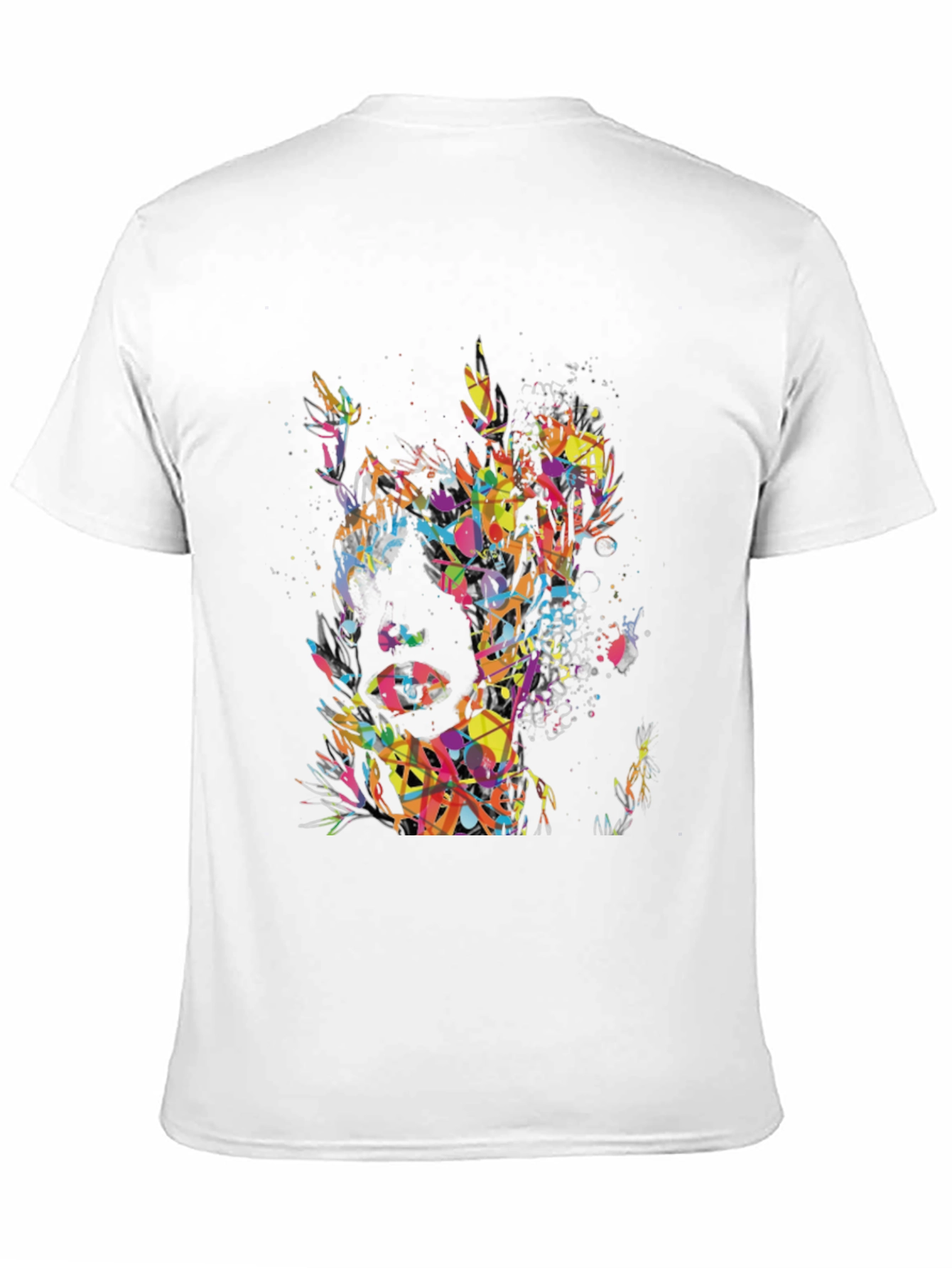 Abstract Art Mens Black T-Shirt