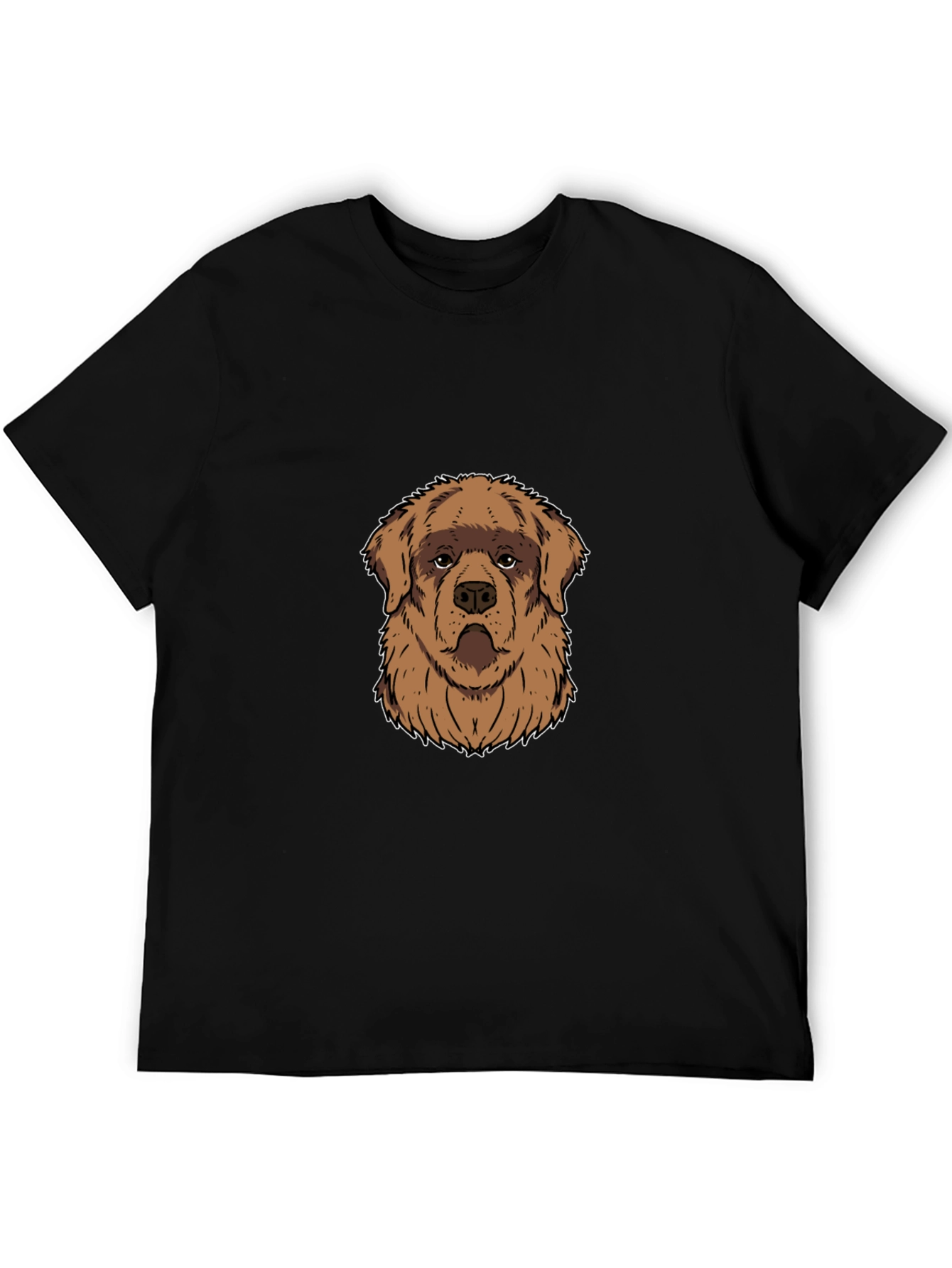 Dog Graphic Black T-Shirt - Casual Style