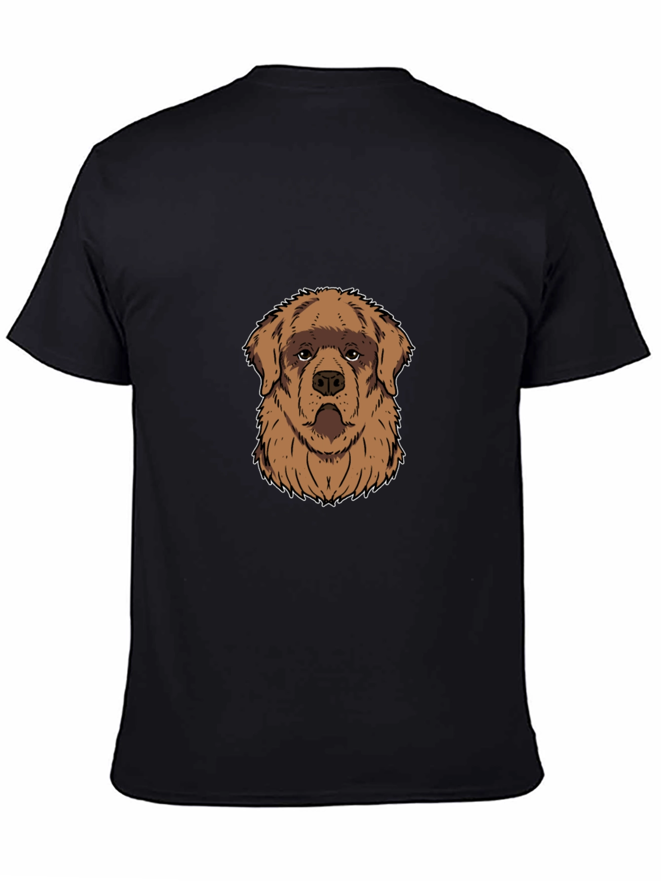 Dog Graphic Black T-Shirt - Casual Style