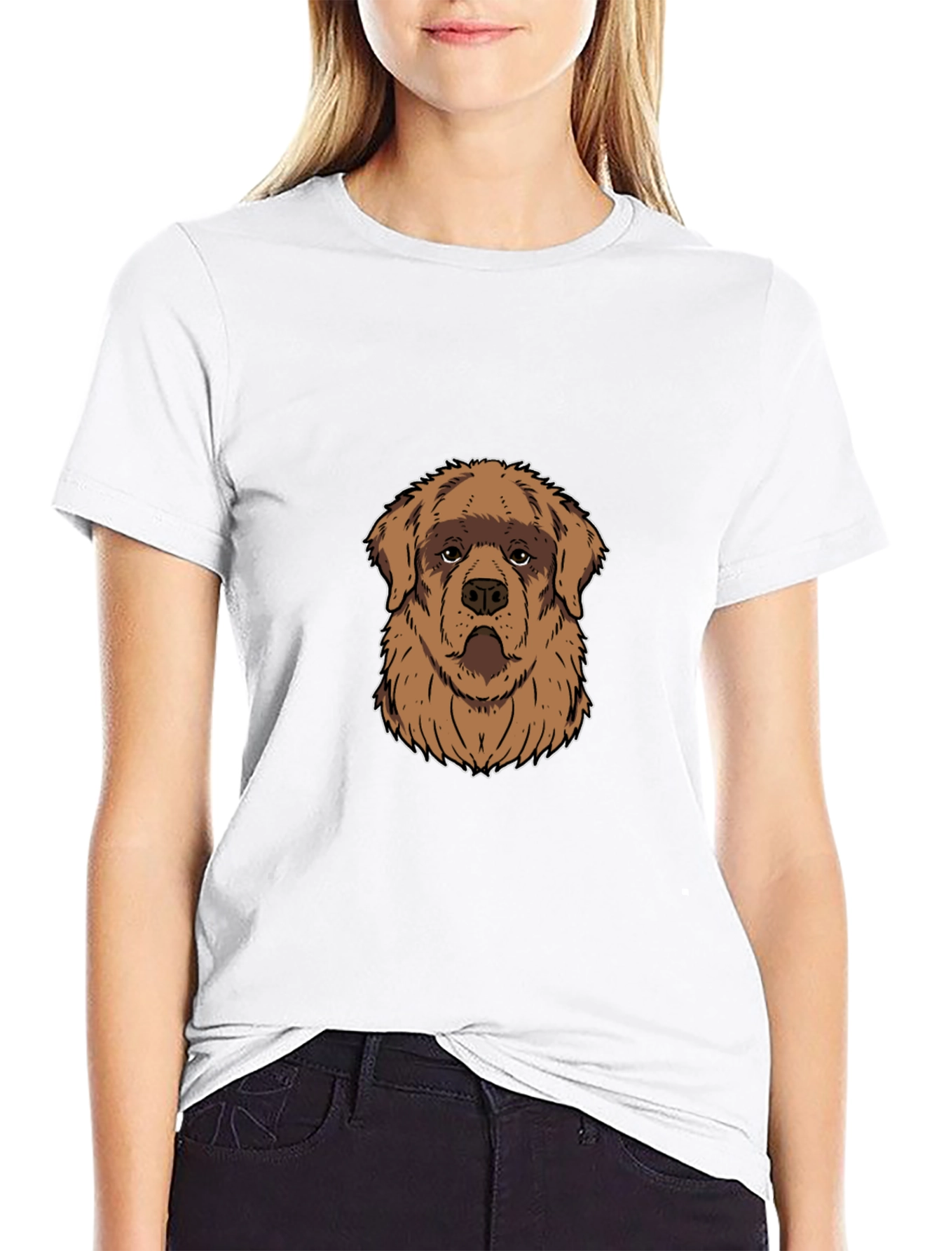 Dog Graphic Black T-Shirt - Casual Style