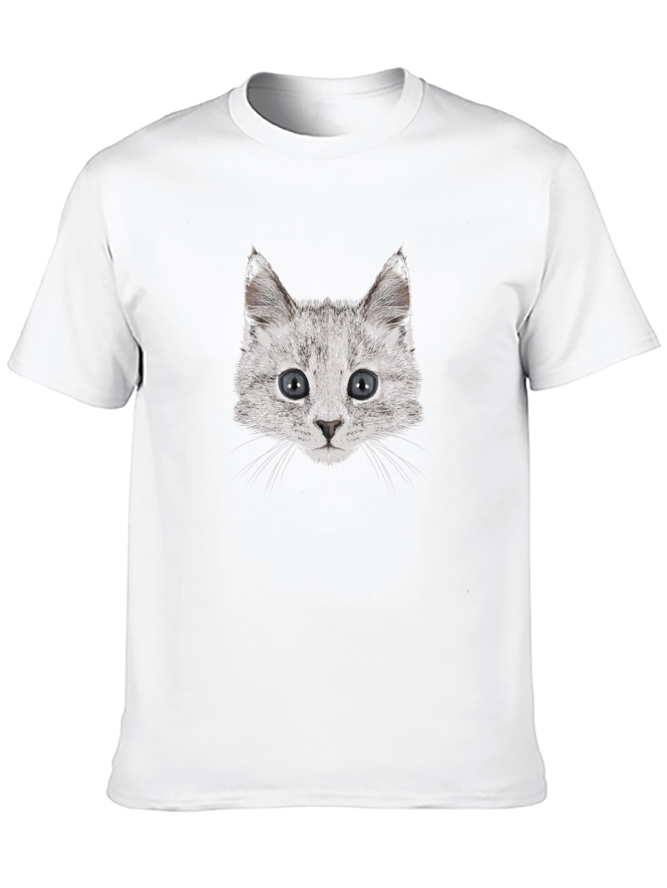 Cool Cat Graphic Tee - Black Cotton Comfort
