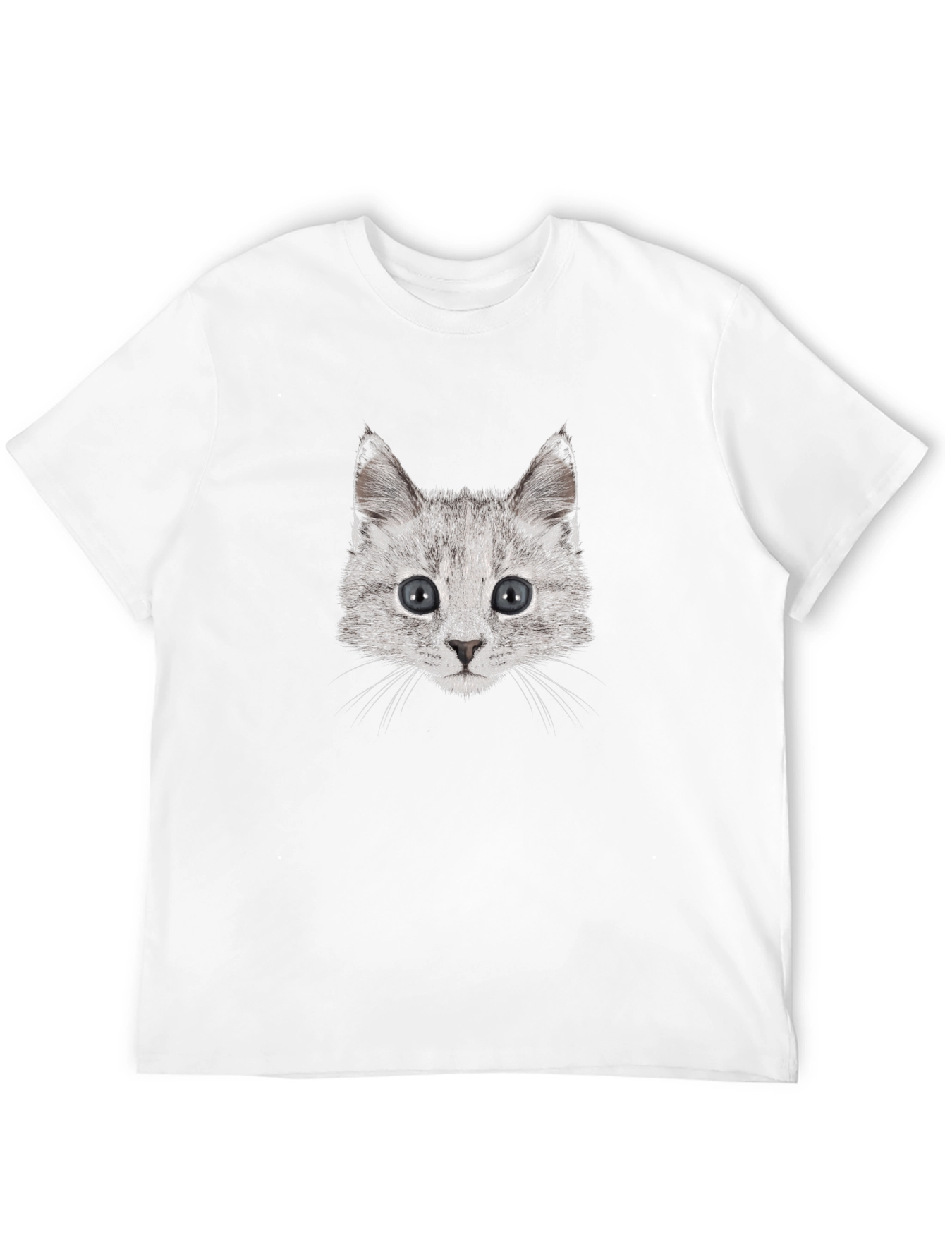 Cool Cat Graphic Tee - Black Cotton Comfort