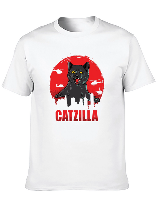 Catzilla Graphic T-Shirt - Funny Cat Monster Tee