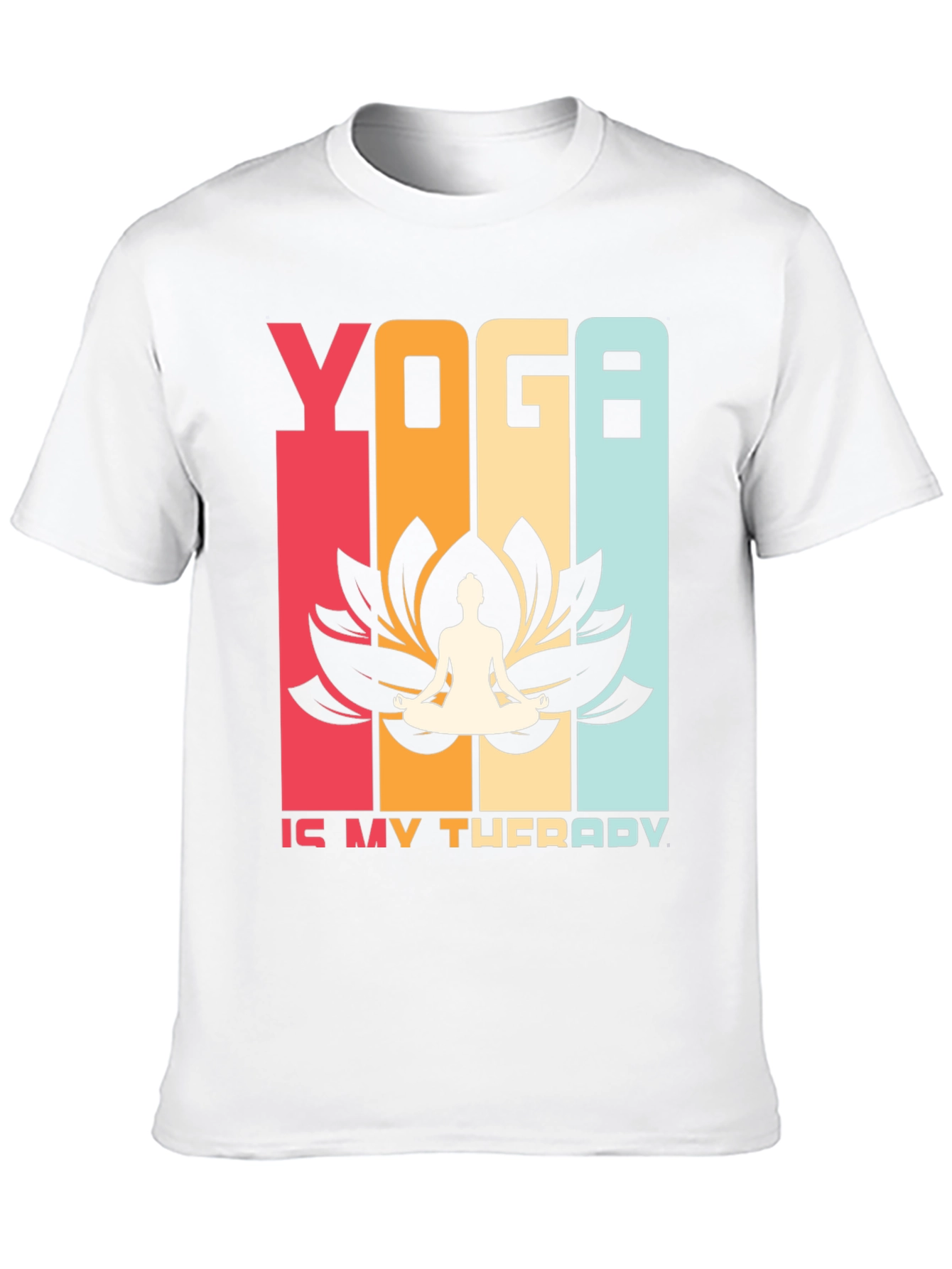 Yoga Therapy T-Shirt Retro Style Meditation Tee