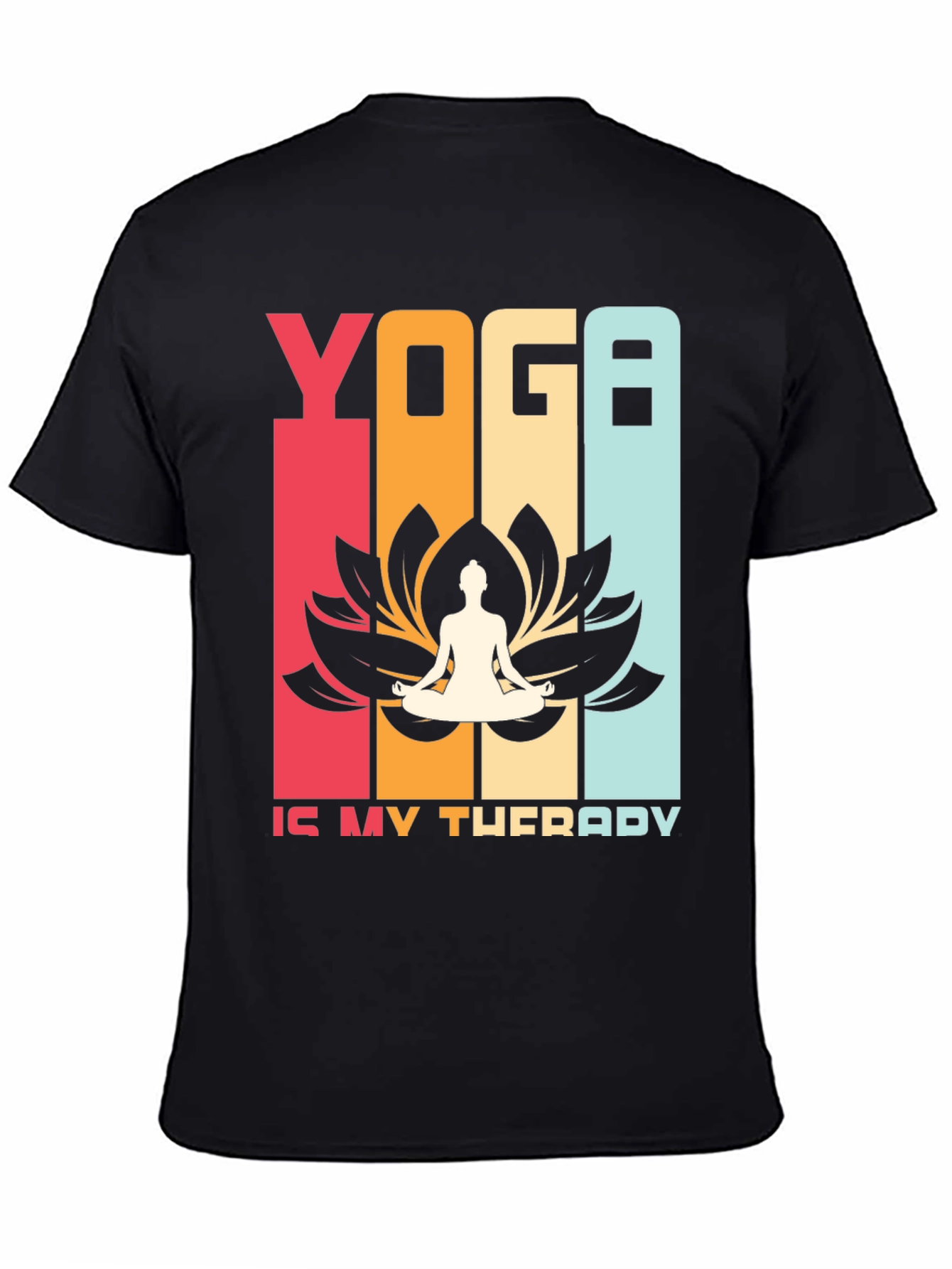 Yoga Therapy T-Shirt Retro Style Meditation Tee