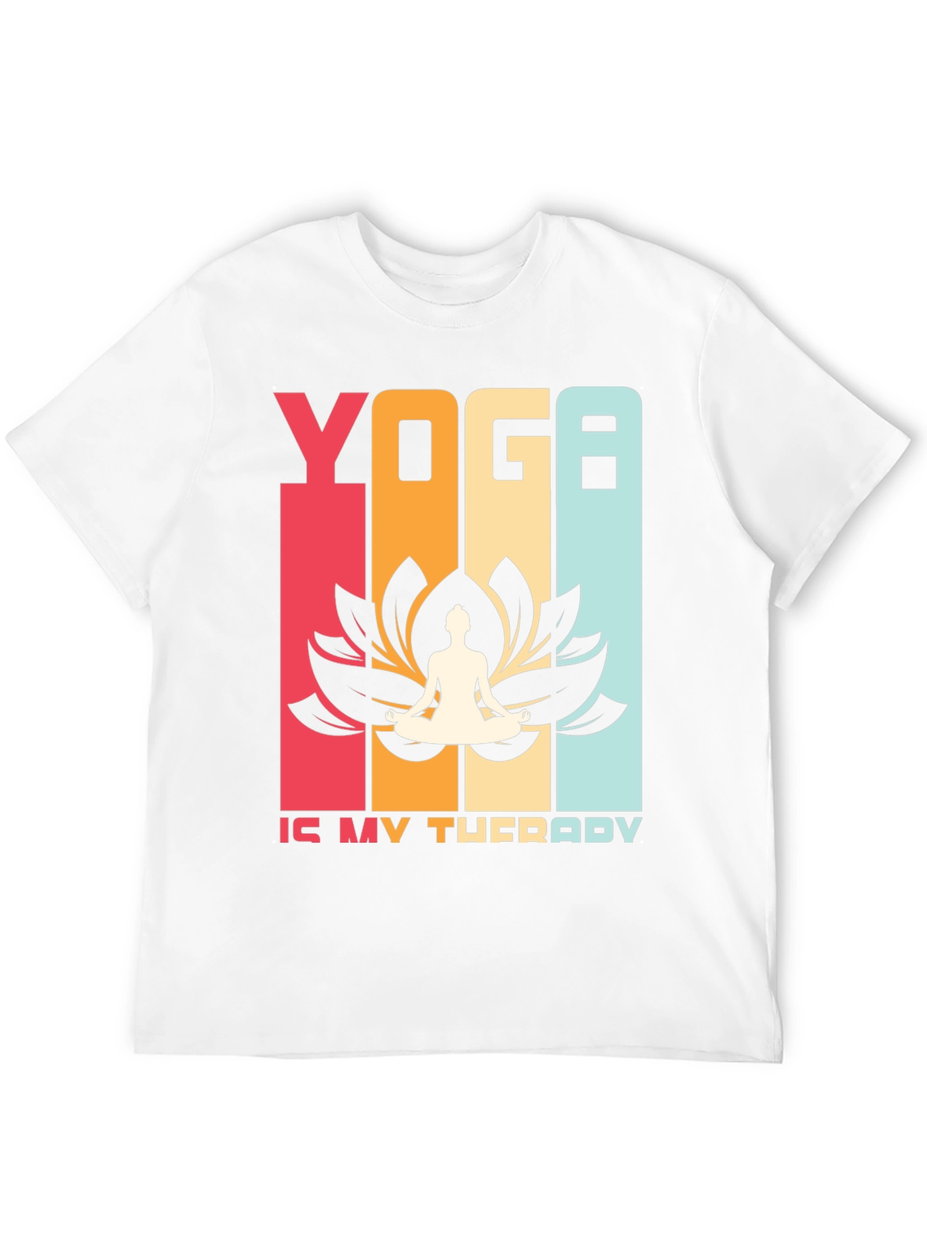 Yoga Therapy T-Shirt Retro Style Meditation Tee