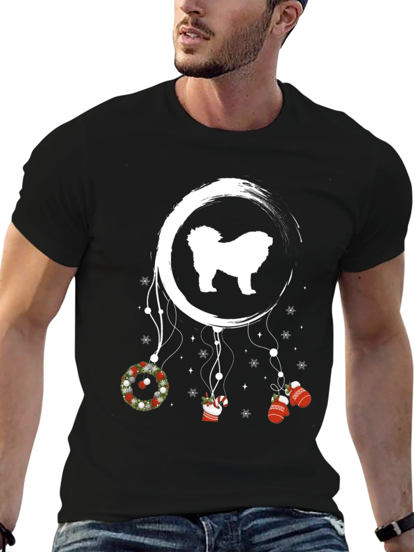 Festive Dog Dreamcatcher T-Shirt