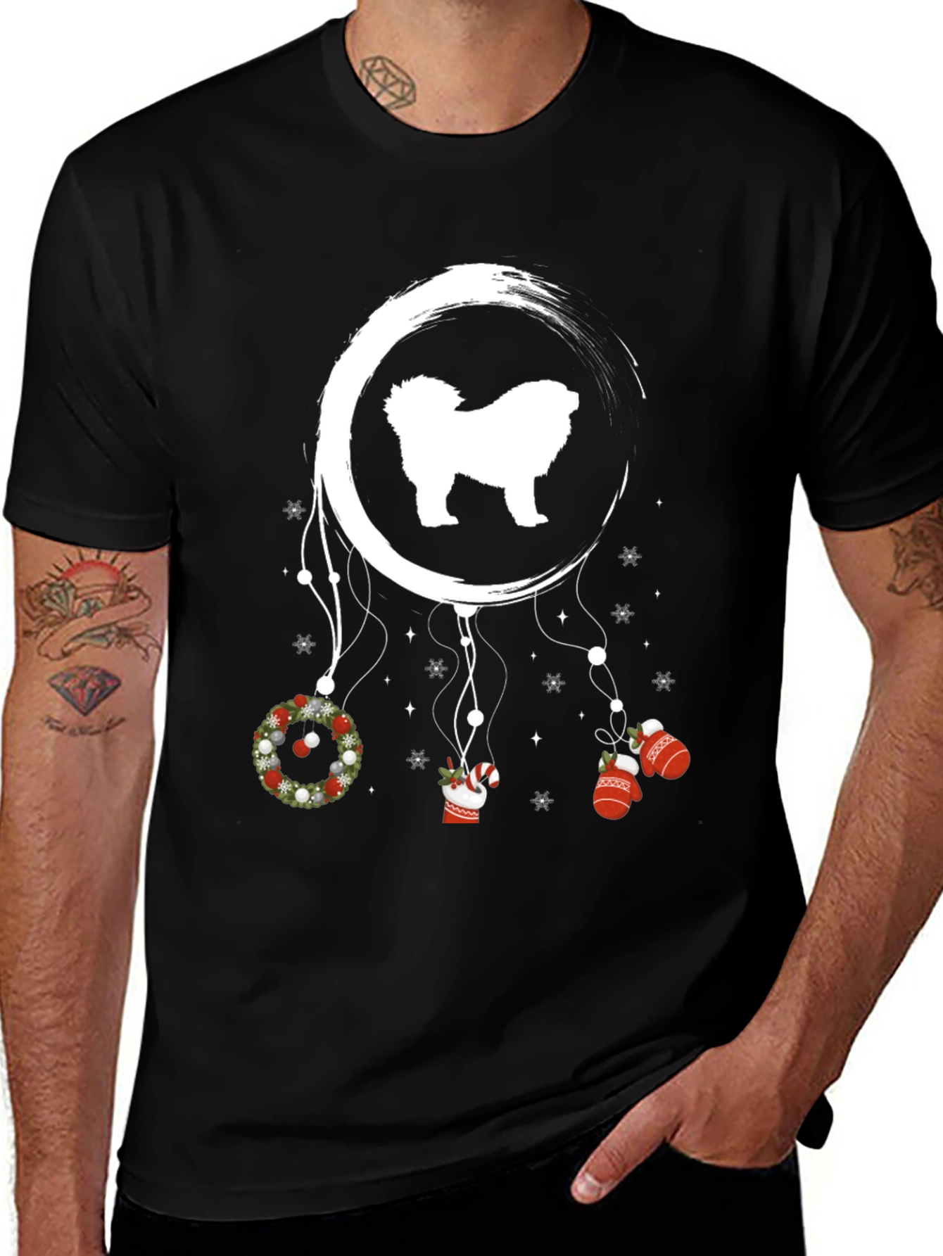 Festive Dog Dreamcatcher T-Shirt