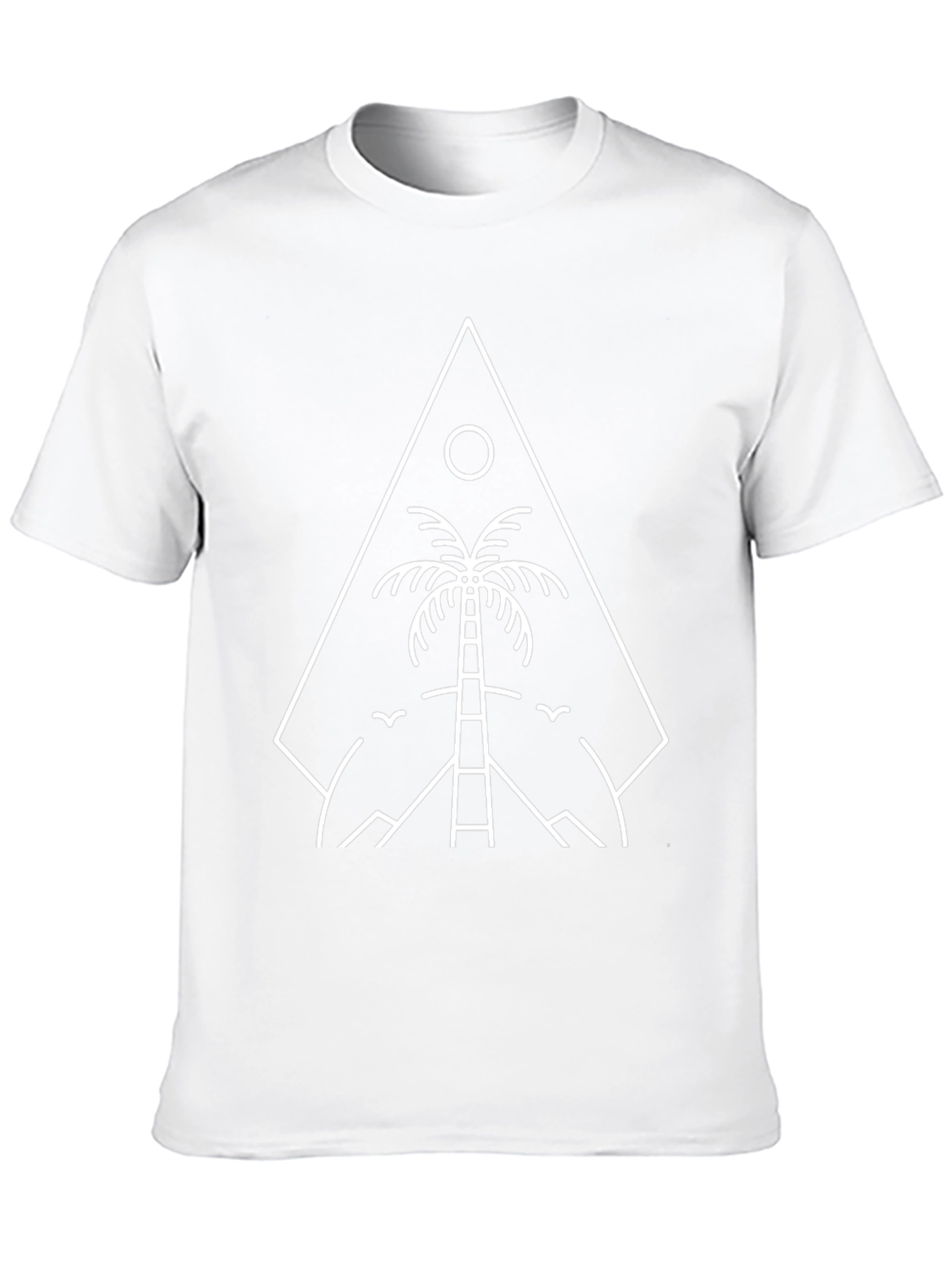 Minimalist Palm Tree Graphic Tee