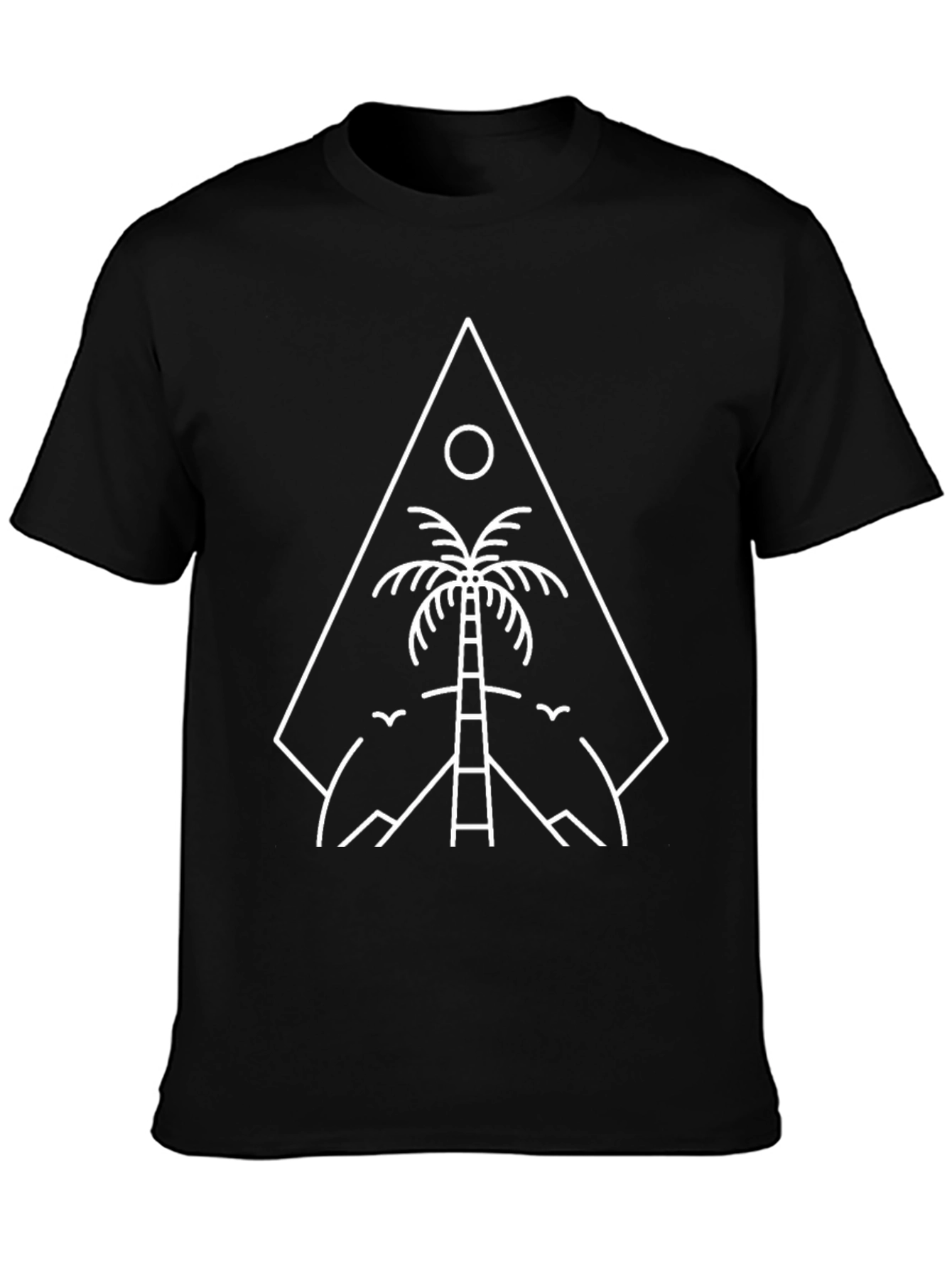 Minimalist Palm Tree Graphic Tee